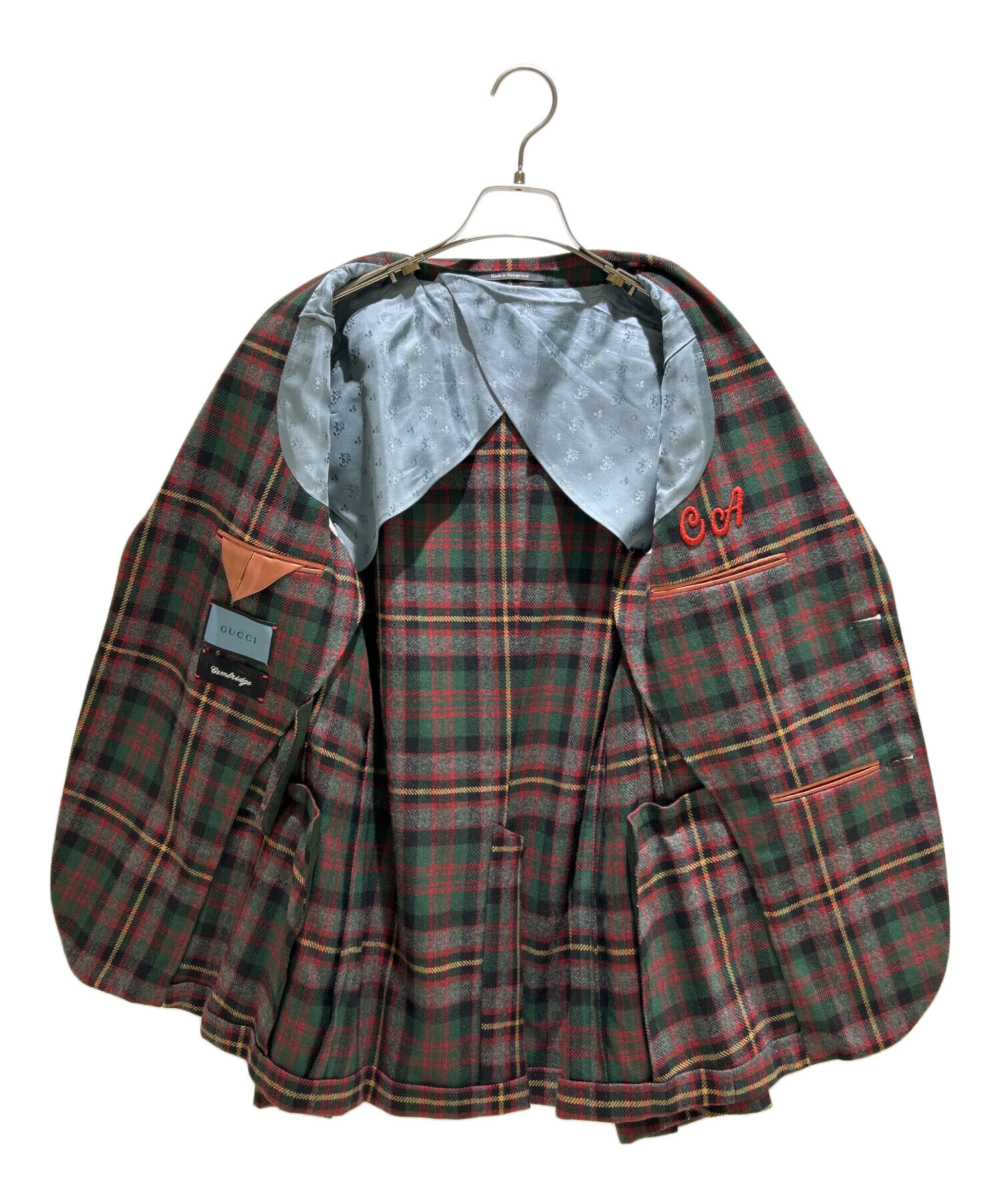 中古・古着通販】GUCCI (グッチ) タータンチェックカシミヤジャケット