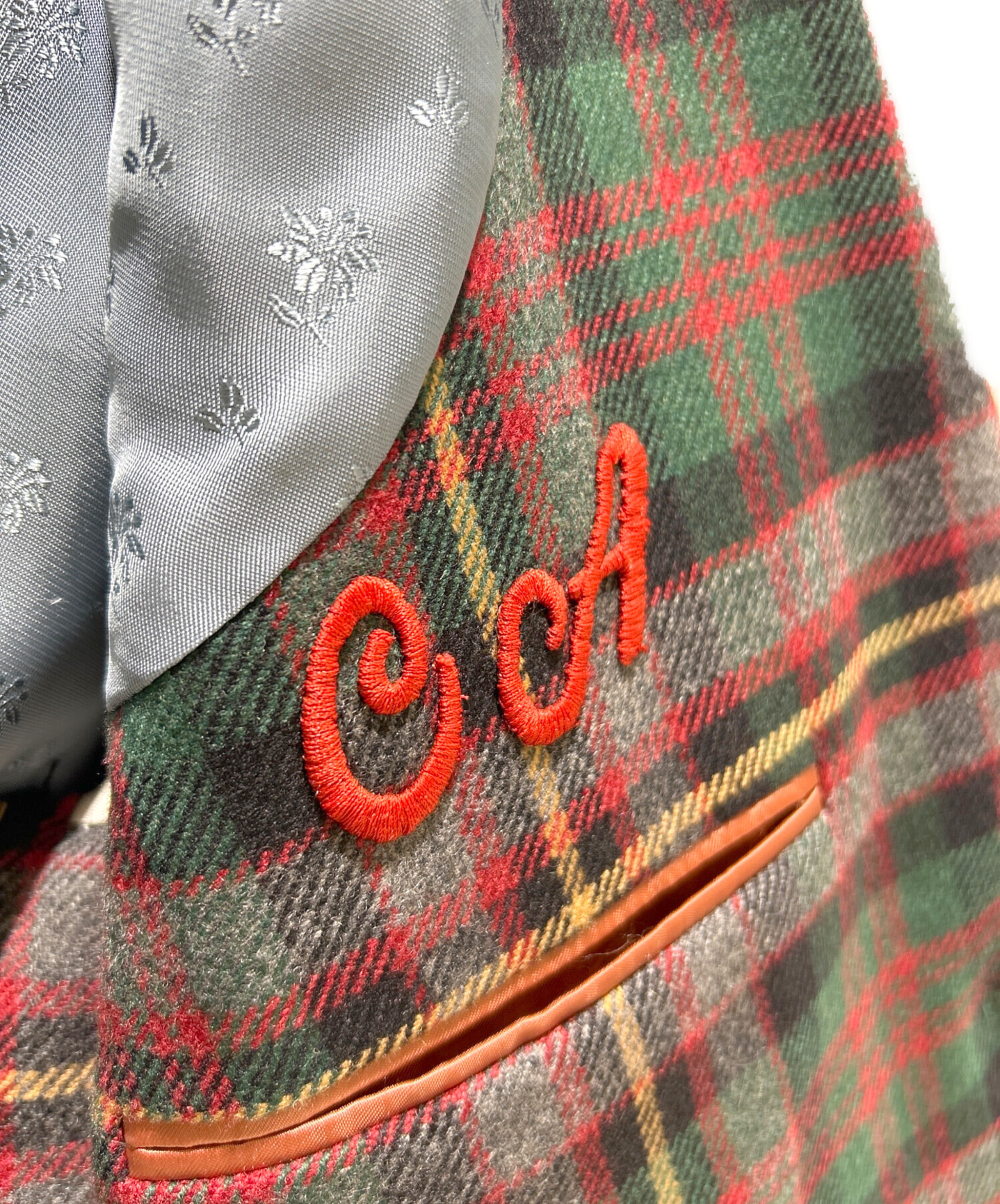中古・古着通販】GUCCI (グッチ) タータンチェックカシミヤジャケット