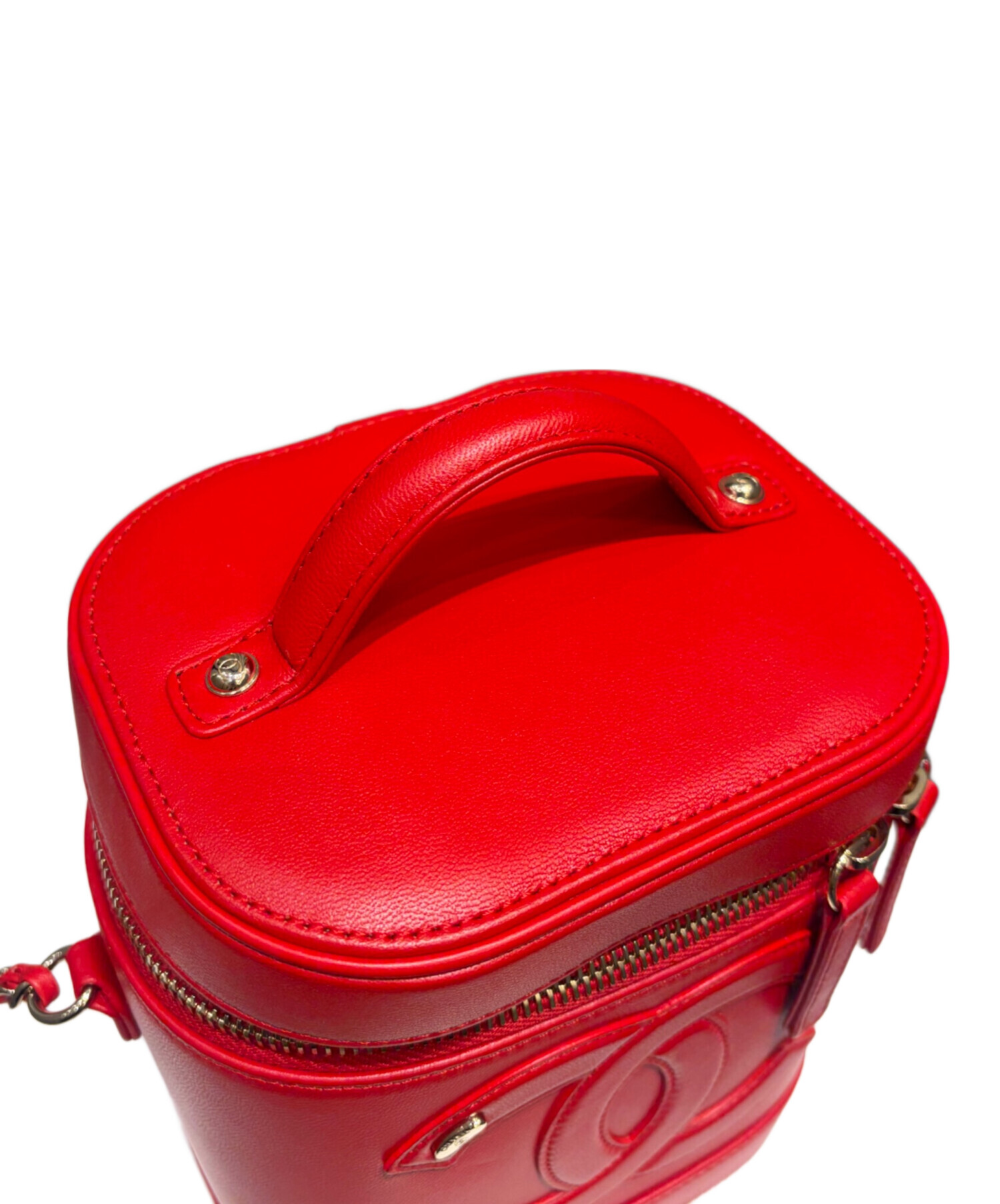 極美品☆CHANEL バニティバッグ 赤 中古・古着通販】CHANEL (シャネル) バニティバッグ レッド｜ブランド