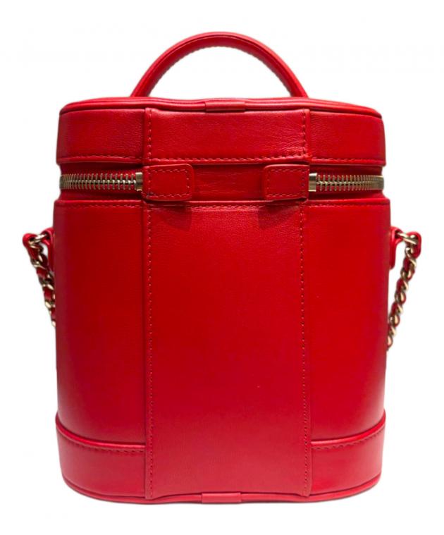 シャネル　バニティ　赤 中古・古着通販】CHANEL (シャネル) バニティバッグ レッド｜ブランド