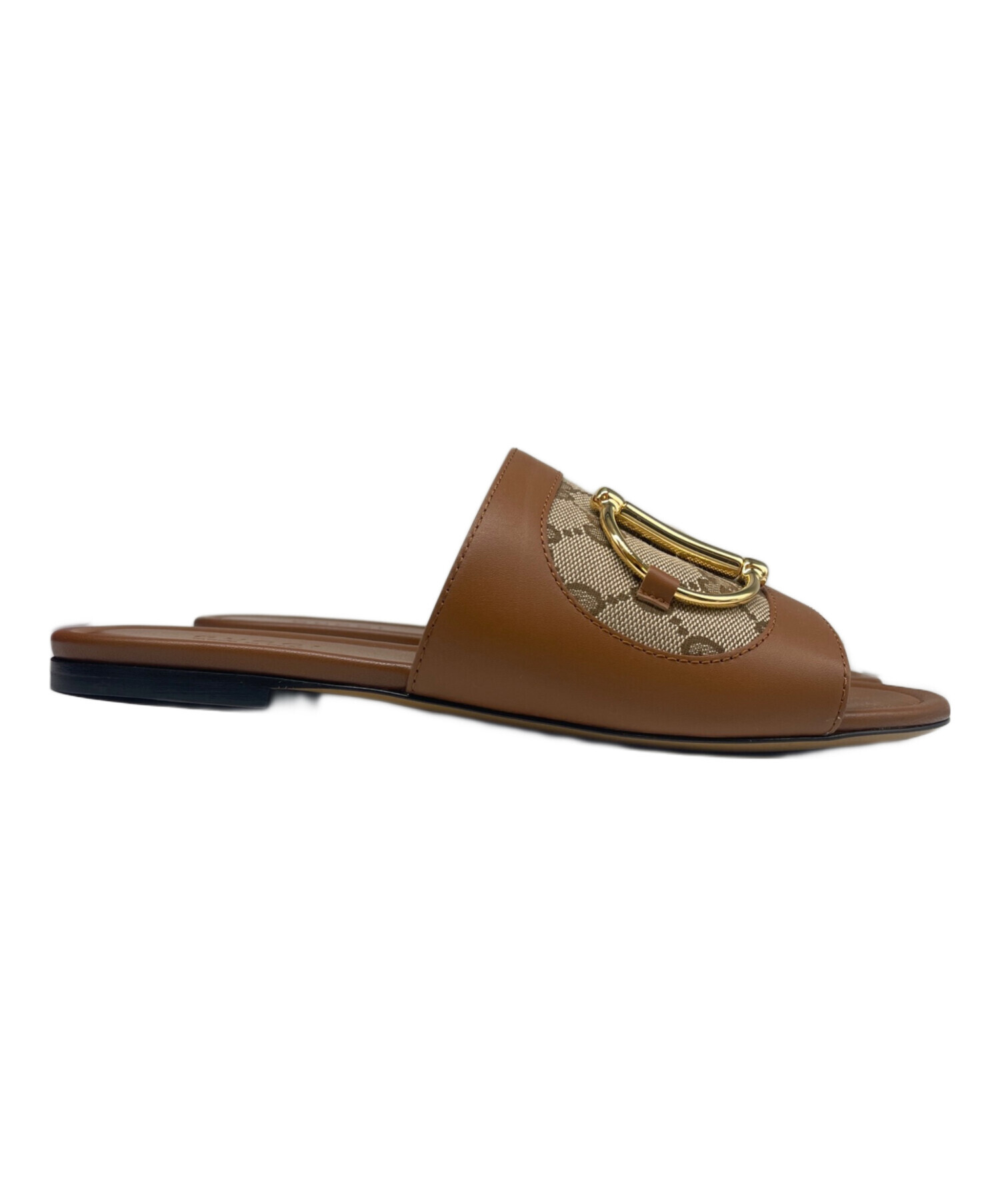 中古・古着通販】GUCCI (グッチ) ビットサンダル ブラウン サイズ:38