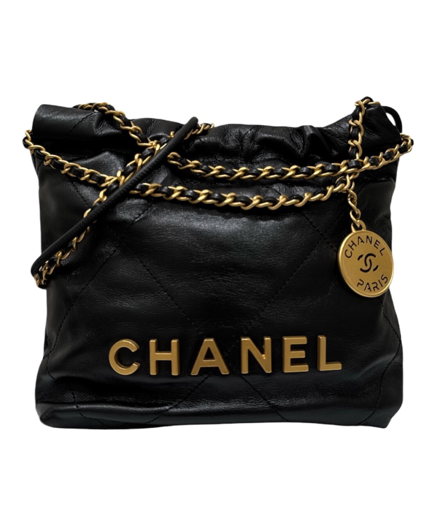 中古・古着通販】CHANEL (シャネル) シャネル22 ミニ ブラック サイズ