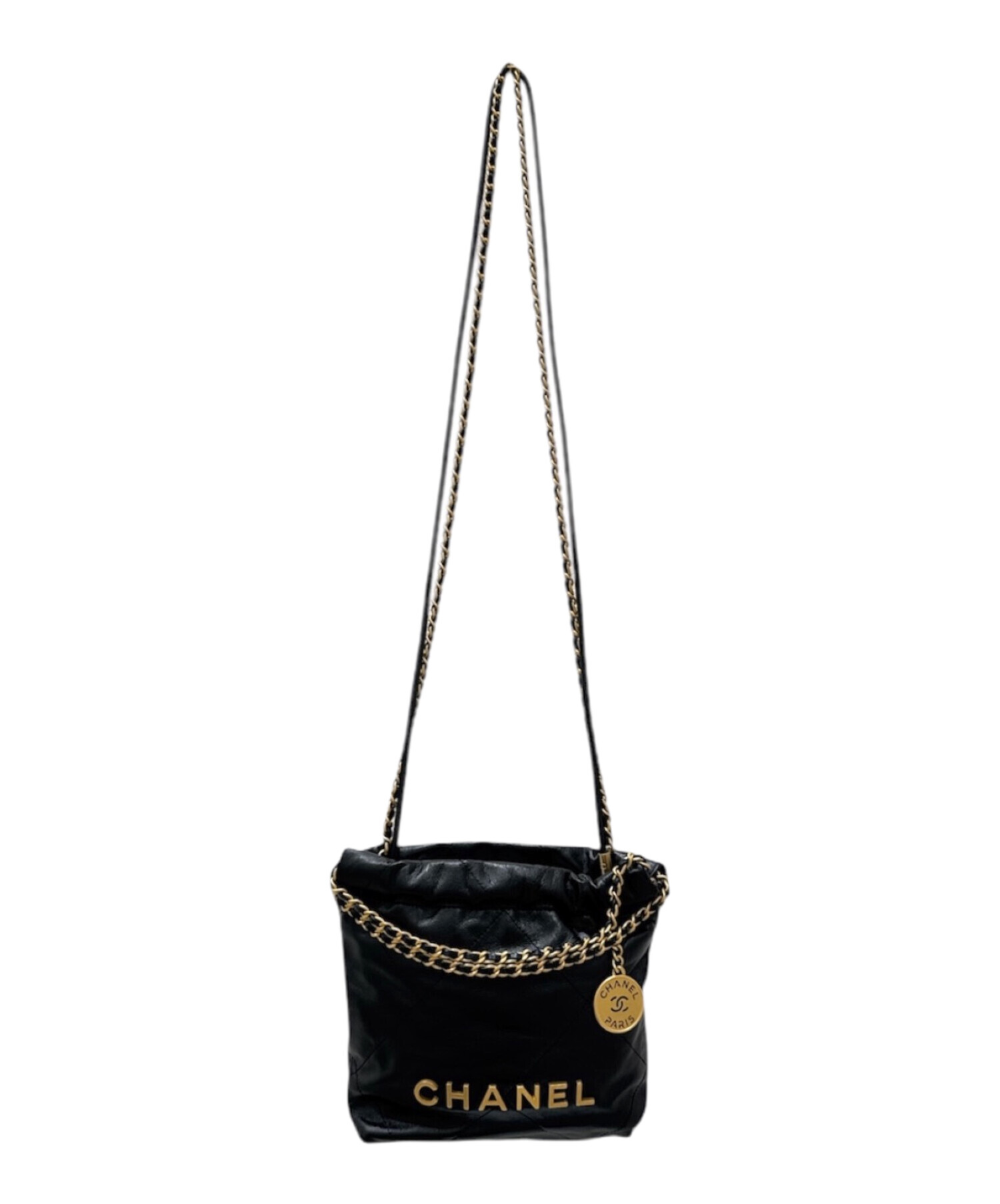 中古・古着通販】CHANEL (シャネル) シャネル22 ミニ ブラック サイズ