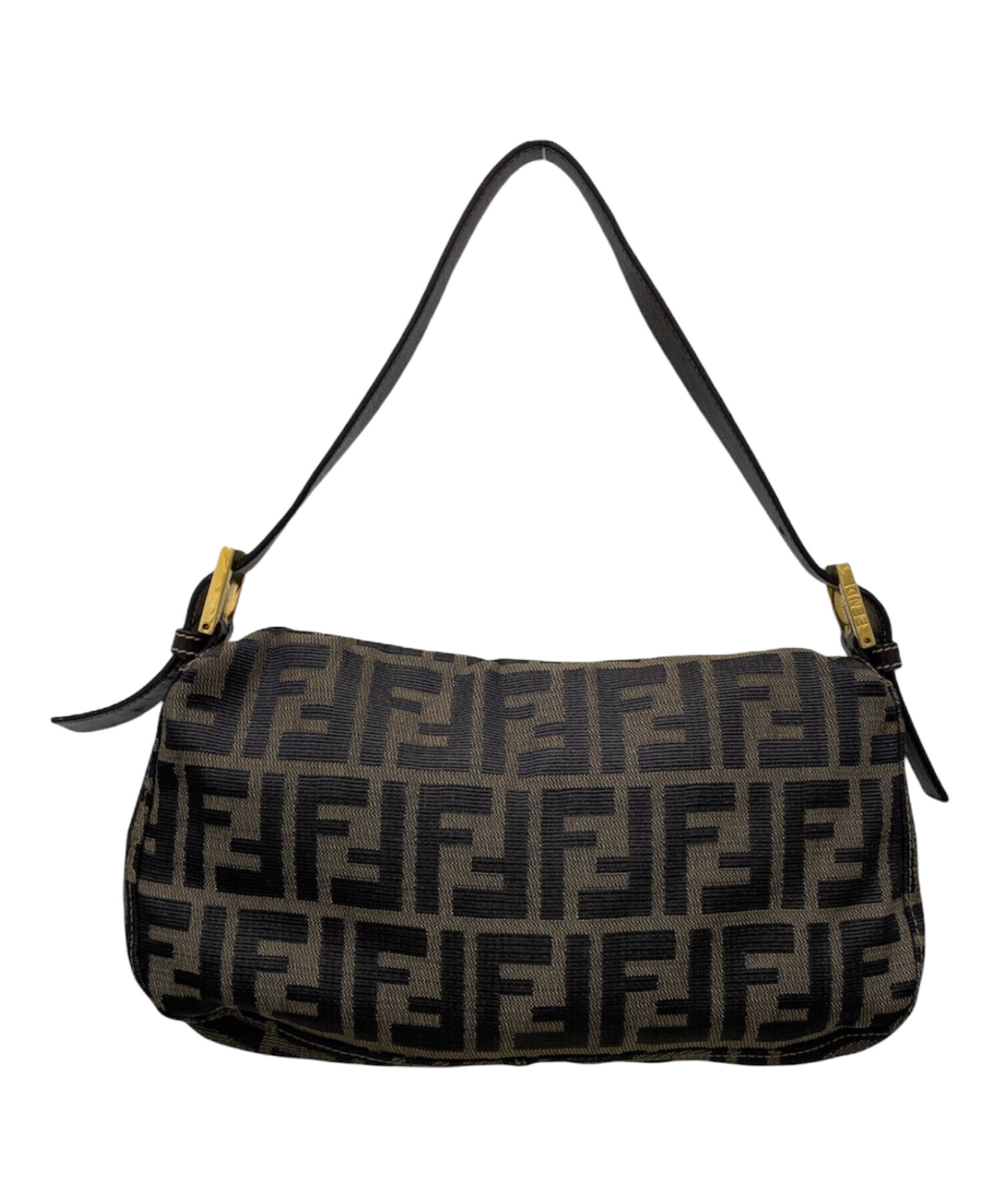 本物 フェンディ FENDI マンマバケット ショルダーバッグ ハンドバッグ キャンバス ブラック バッグ 中古・ 中古・古着通販】FENDI (フェンディ) マンマバケット ショルダーバッグ