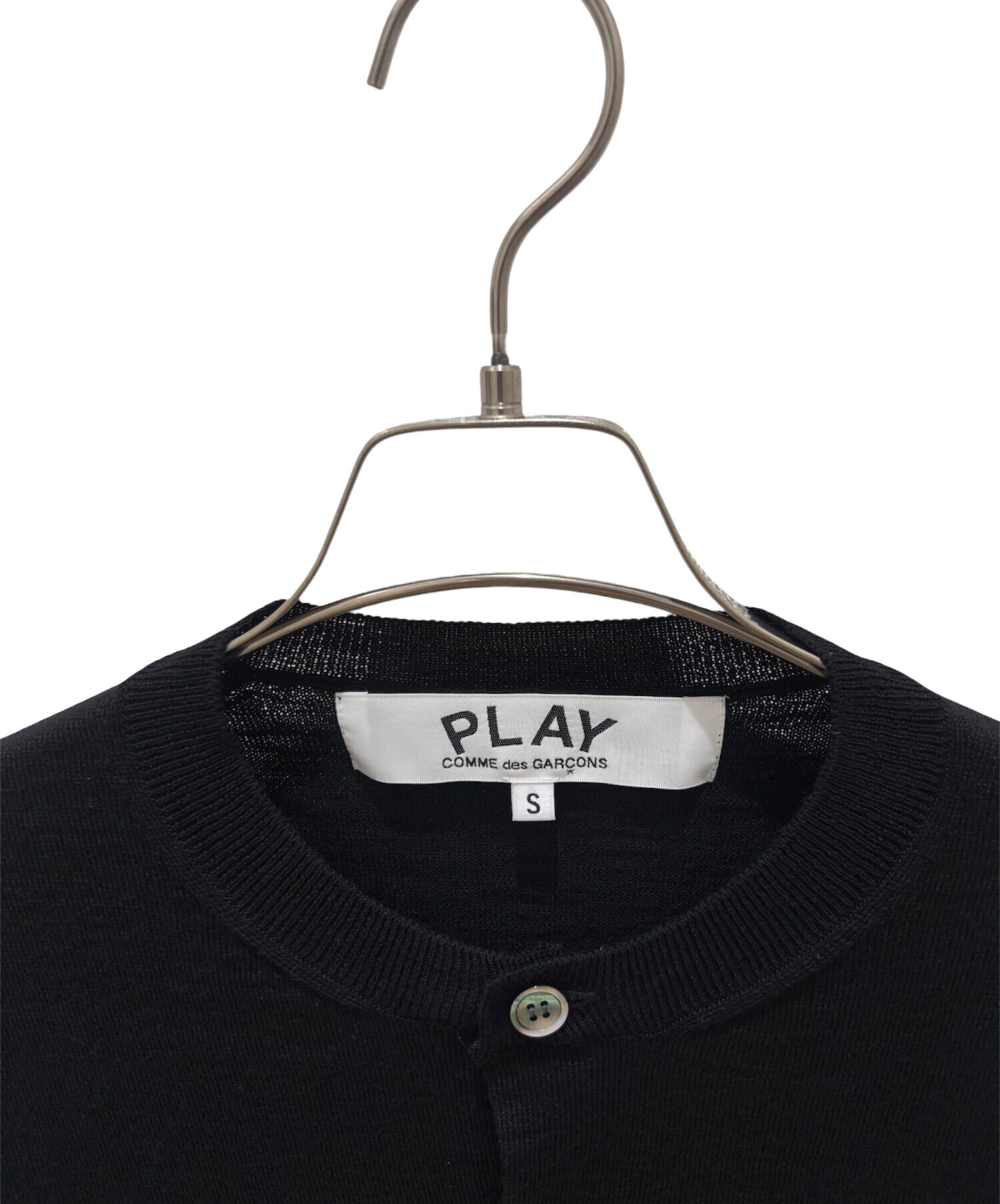 PLAY COMME des GARCONS カーディガン S 黒 【古着】【中古】【送料無料】 中古・古着通販】PLAY COMME des GARCONS (プレイコムデギャルソン