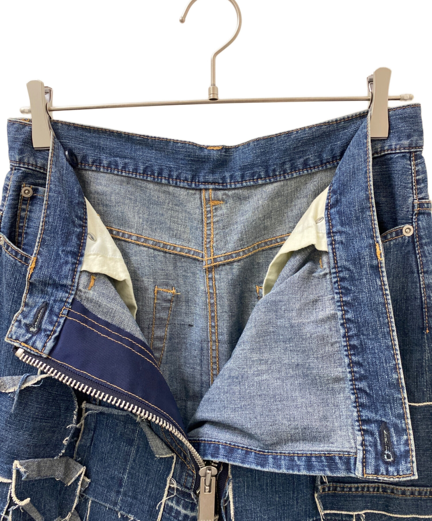 中古・古着通販】sacai (サカイ) デニムスカート インディゴ サイズ:2
