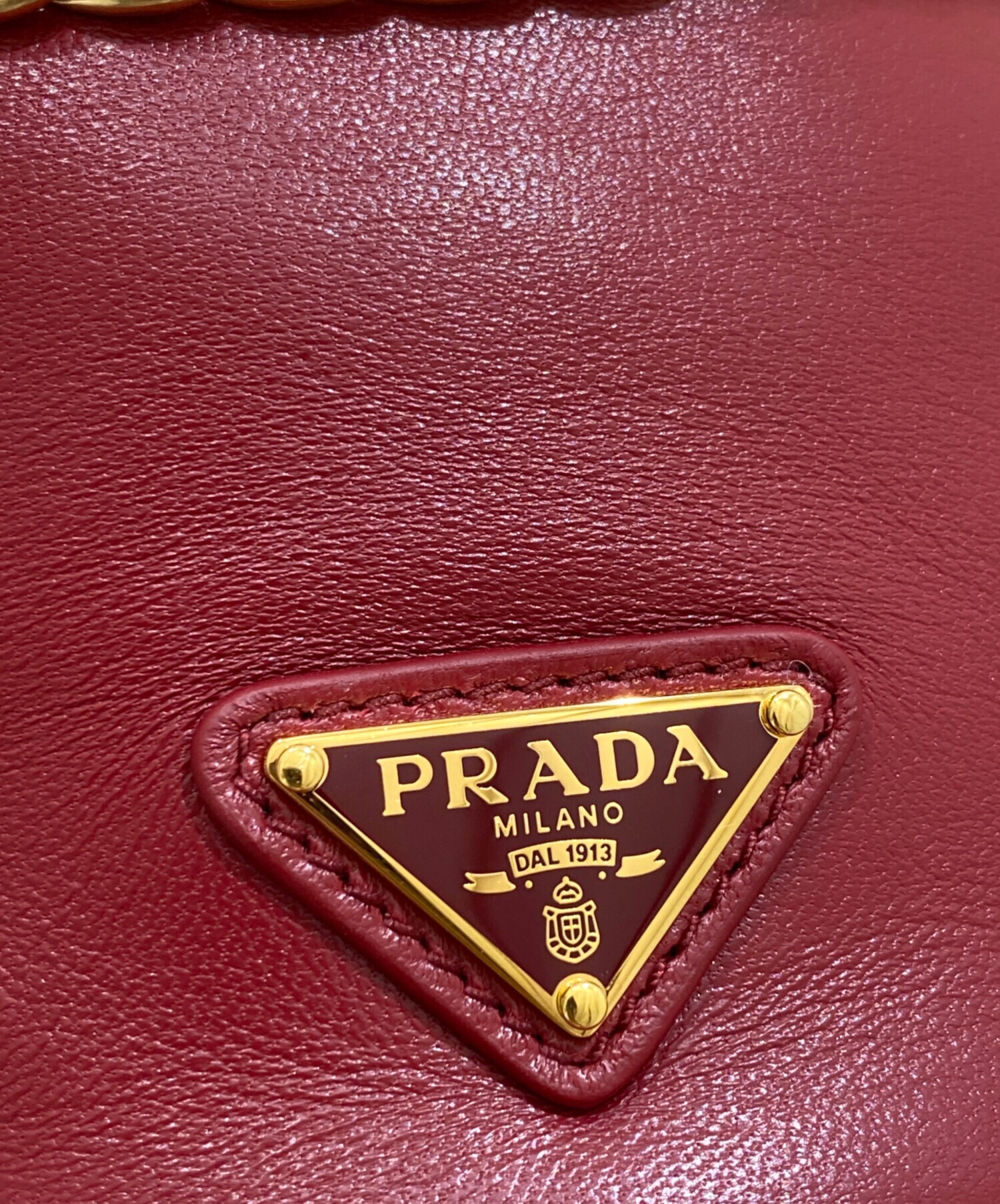 中古・古着通販】PRADA (プラダ) プチ サックRe-Nylon xナッパレザー