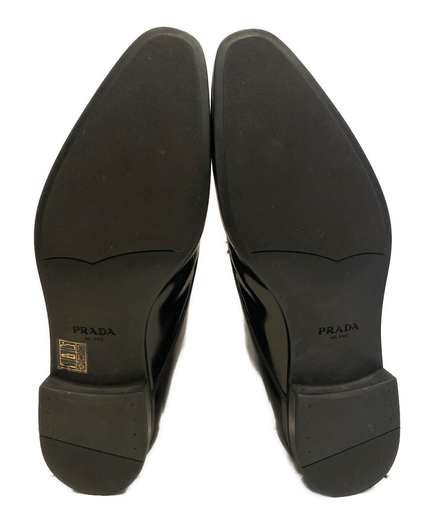 中古・古着通販】PRADA (プラダ) プレーントゥシューズ ブラック