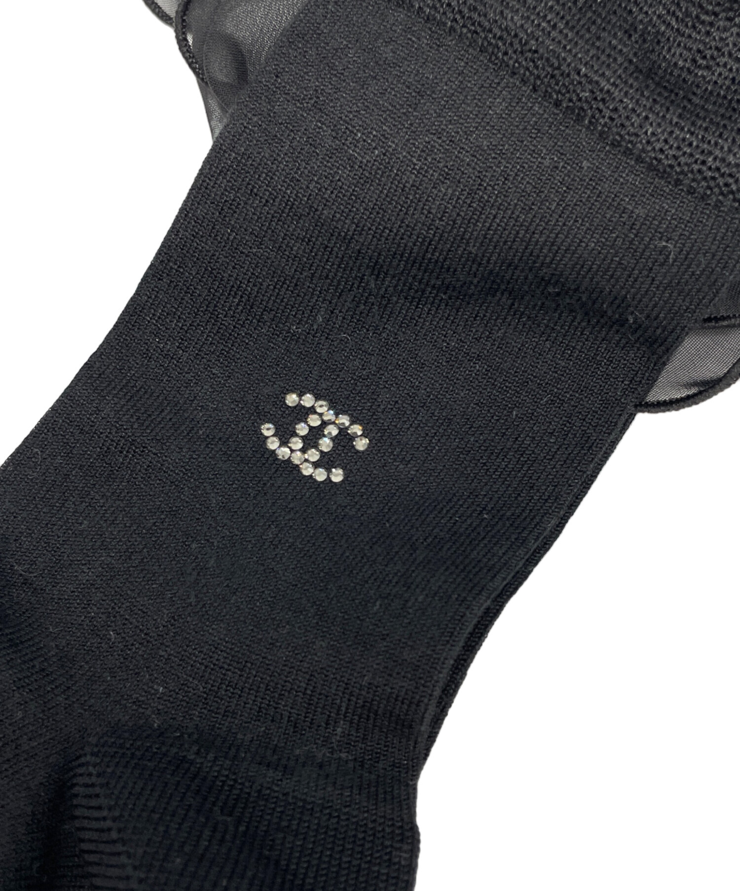 CHANEL ヴィンテージ ソックス Chanel Sport Line Logo Black Socks - Etsy