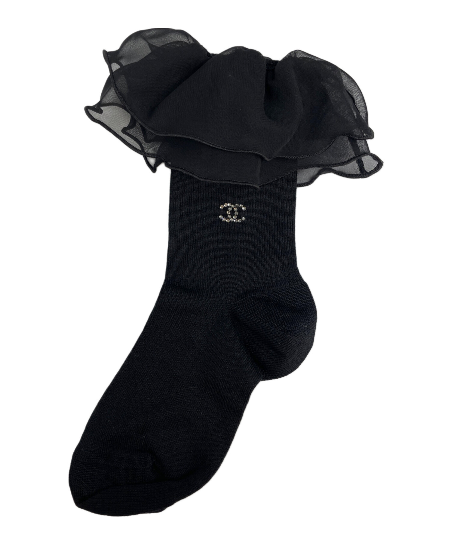 CHANEL 激レア‼️ ハイソックス 中古・古着通販】CHANEL (シャネル) ココマーク ラインストーン