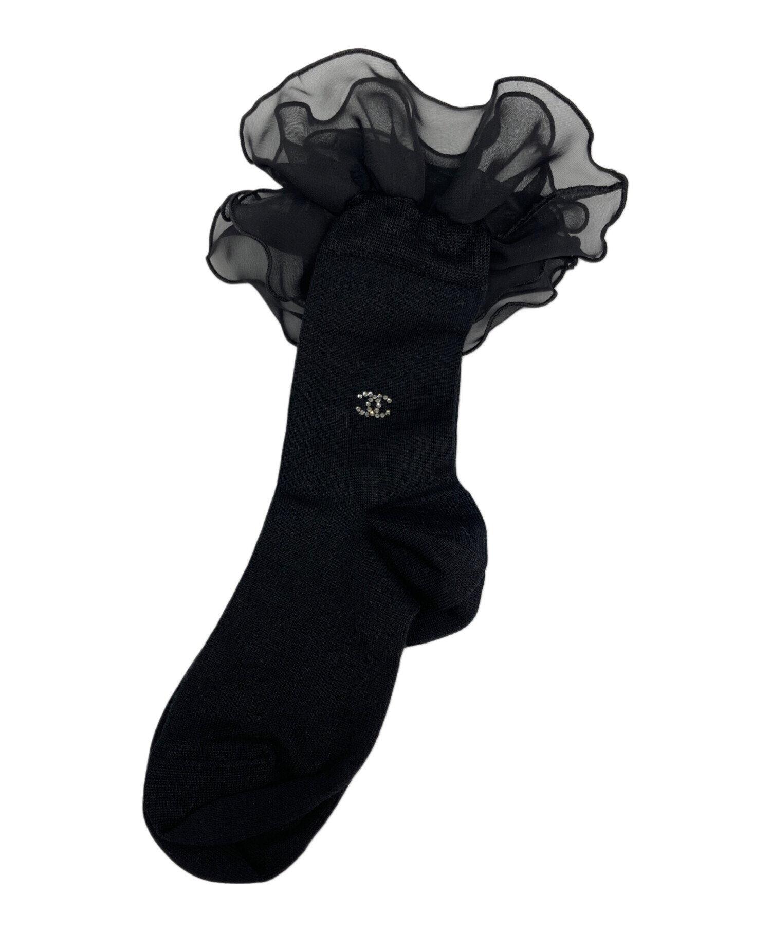 さ*ん様 CHANEL シャネル ソックスレディース ソックス 入手困難 貴重品 中古・古着通販】CHANEL (シャネル) ココマーク ラインストーン