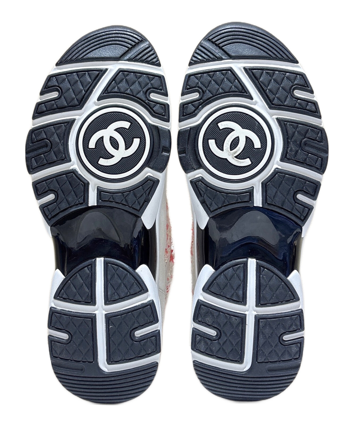 中古・古着通販】CHANEL (シャネル) ココマークツイードスニーカー