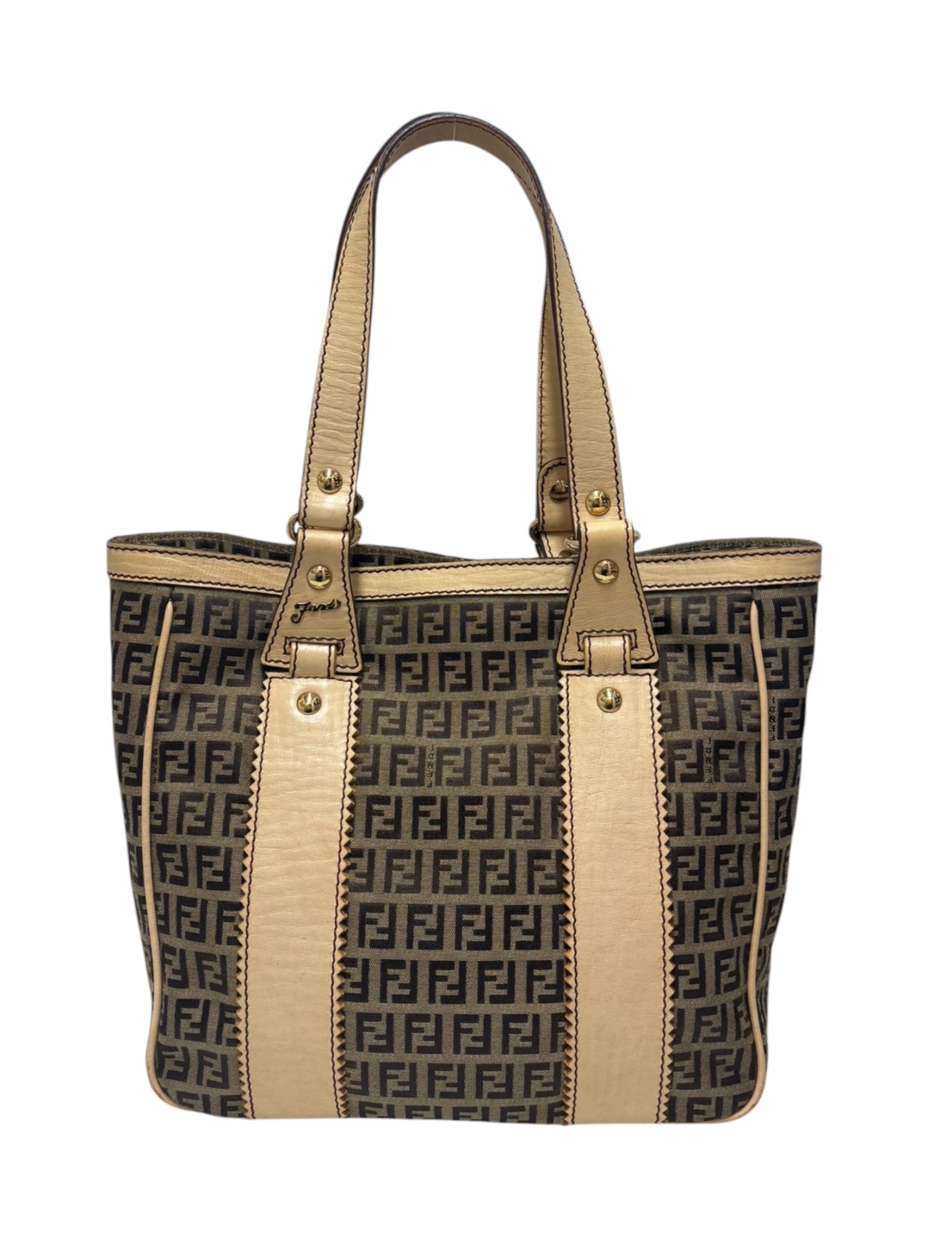 中古・古着通販】FENDI (フェンディ) トートバッグ/8BH161 ベージュ