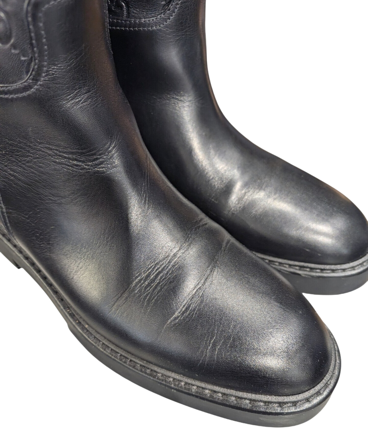 Gucci ブラック ロングブーツ 37.5 中古・古着通販】GUCCI (グッチ) ロングブーツ ブラック サイズ:38