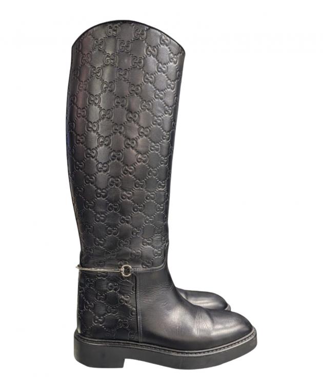 中古・古着通販】GUCCI (グッチ) ロングブーツ ブラック サイズ:38