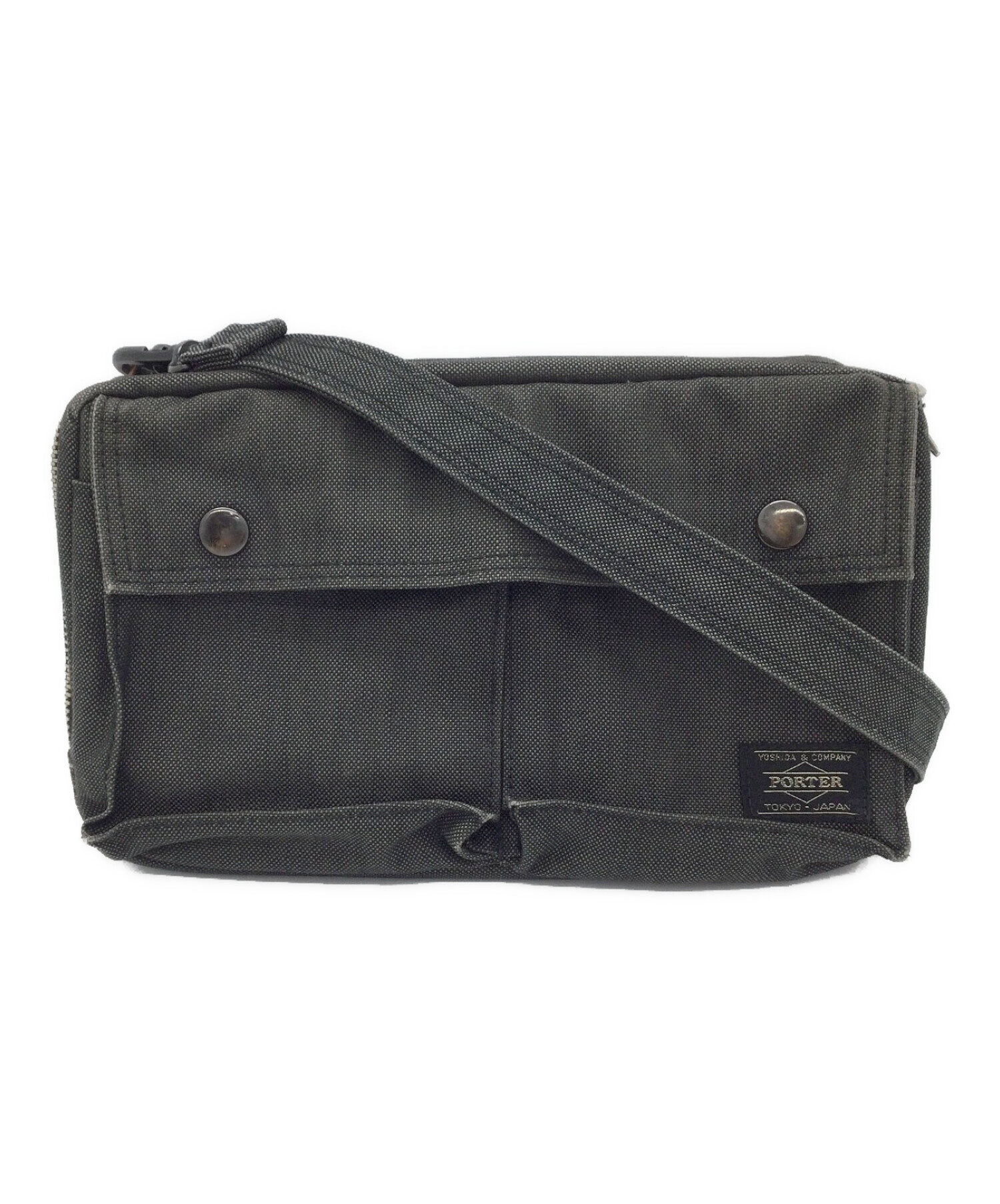 PORTER ポーター/ショルダーバッグ/約W37cmH19.5cm/バッグ/Bランク/64【中古】 中古・古着通販】PORTER (ポーター) ショルダーバッグ グレー