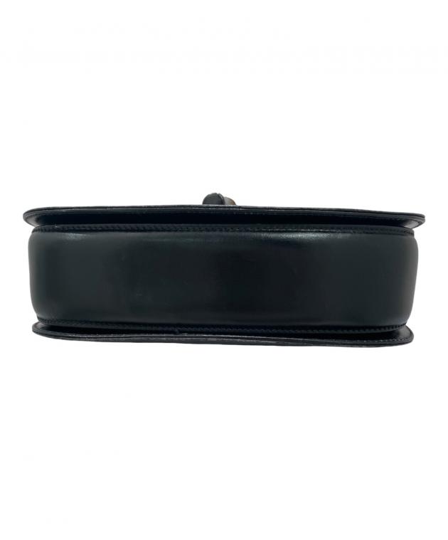 中古・古着通販】GUCCI (グッチ) バンブーターンロックバッグ ブラック