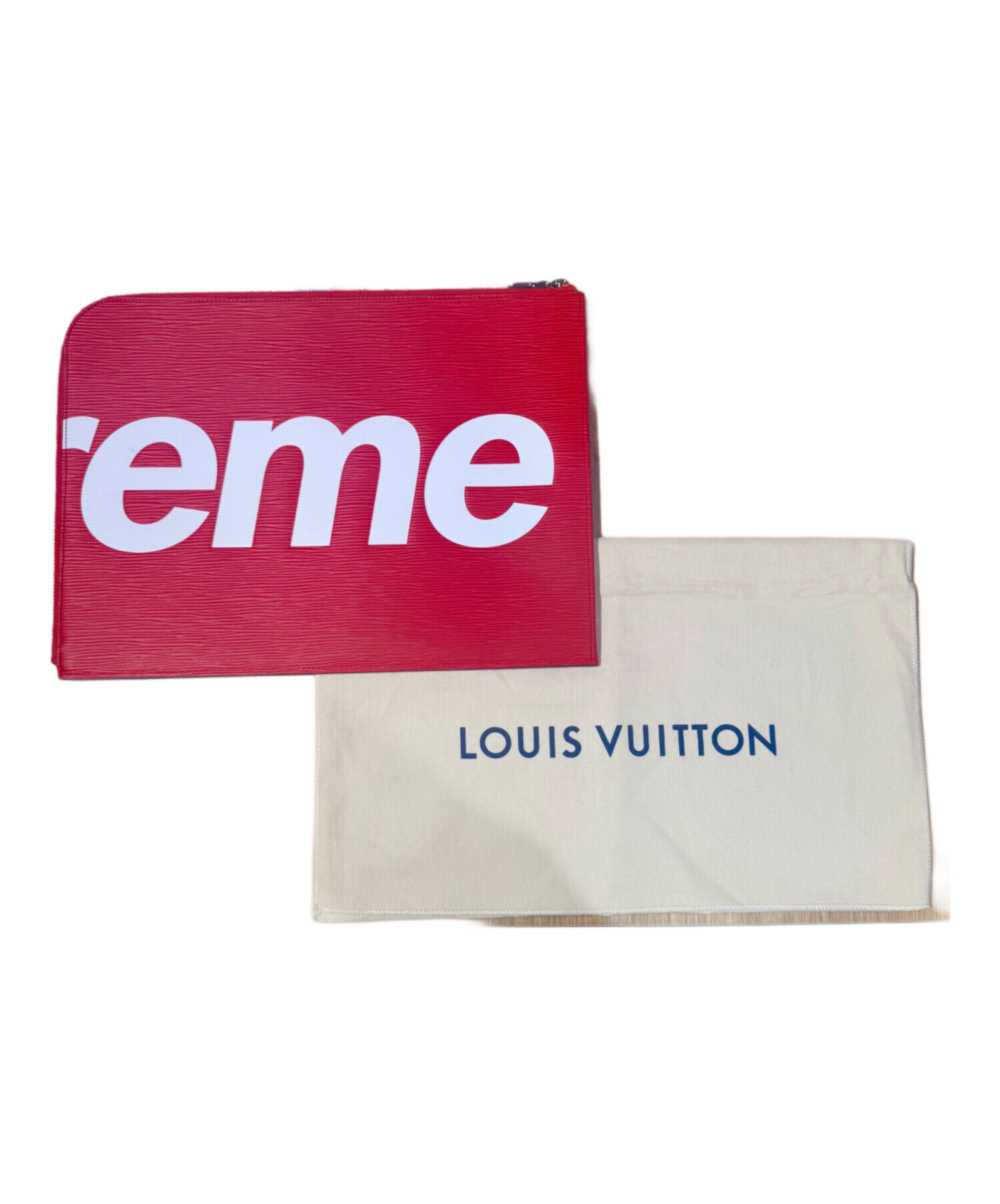ルイ・ヴィトン supremeコラボ クラッチバッグ 中古・古着通販】LOUIS VUITTON (ルイ ヴィトン) SUPREME