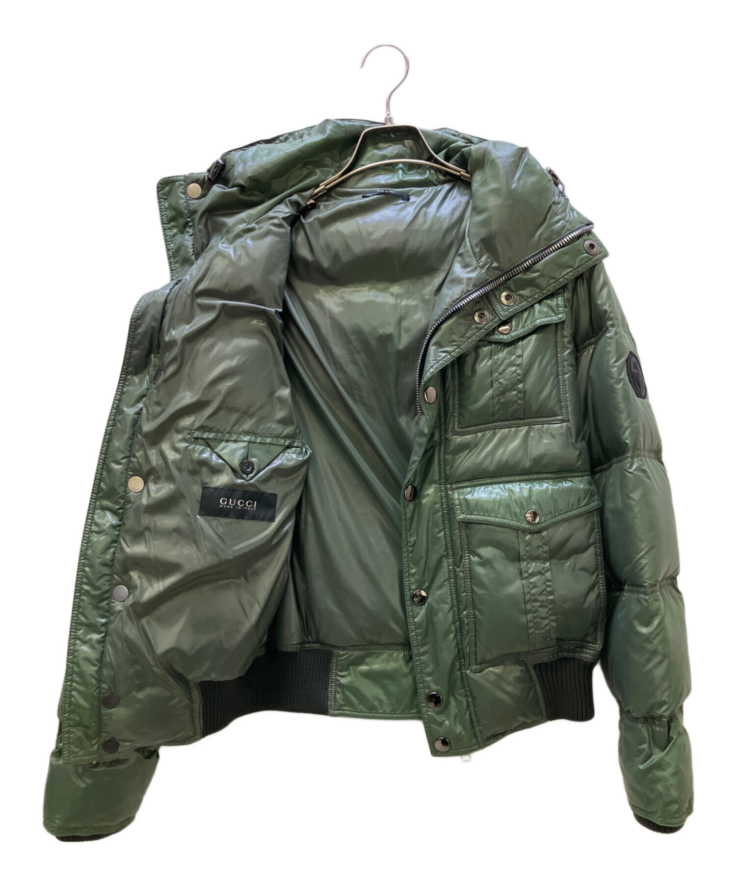 中古・古着通販】GUCCI (グッチ) ダウンジャケット オリーブ サイズ:44