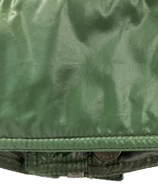 GUCCI グッチ フード付き ダウンジャケット カーキ（オリーブ） サイズ44 中古・古着通販】GUCCI (グッチ) ダウンジャケット オリーブ サイズ:44