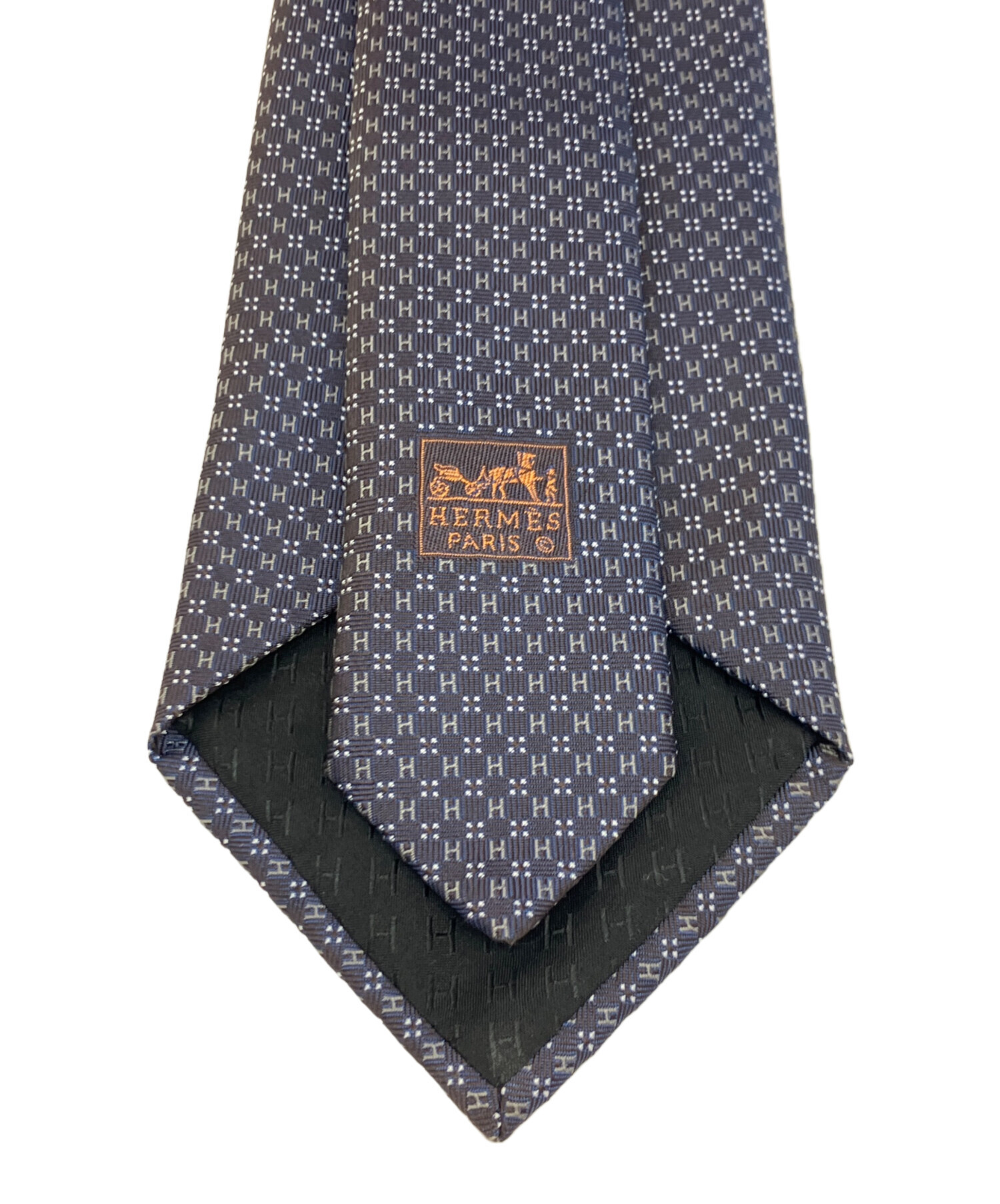 中古・古着通販】HERMES (エルメス) ネクタイ グレー サイズ: 未使用品