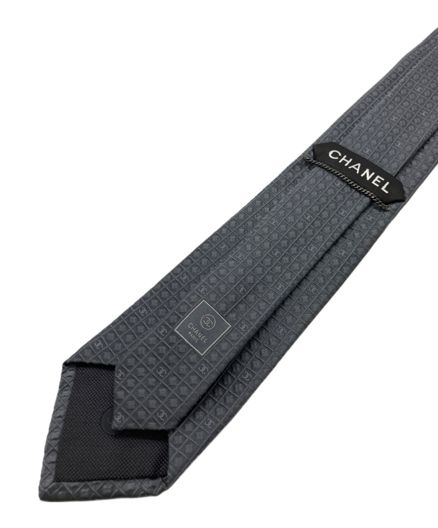 中古・古着通販】CHANEL (シャネル) ネクタイ グレー サイズ