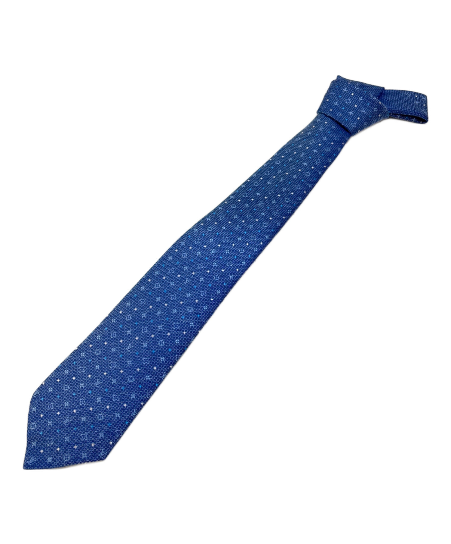 中古・古着通販】LOUIS VUITTON (ルイ ヴィトン) ネクタイ ブルー 中古・古着通販】LOUIS VUITTON (ルイ ヴィトン) ネクタイ ブルー
