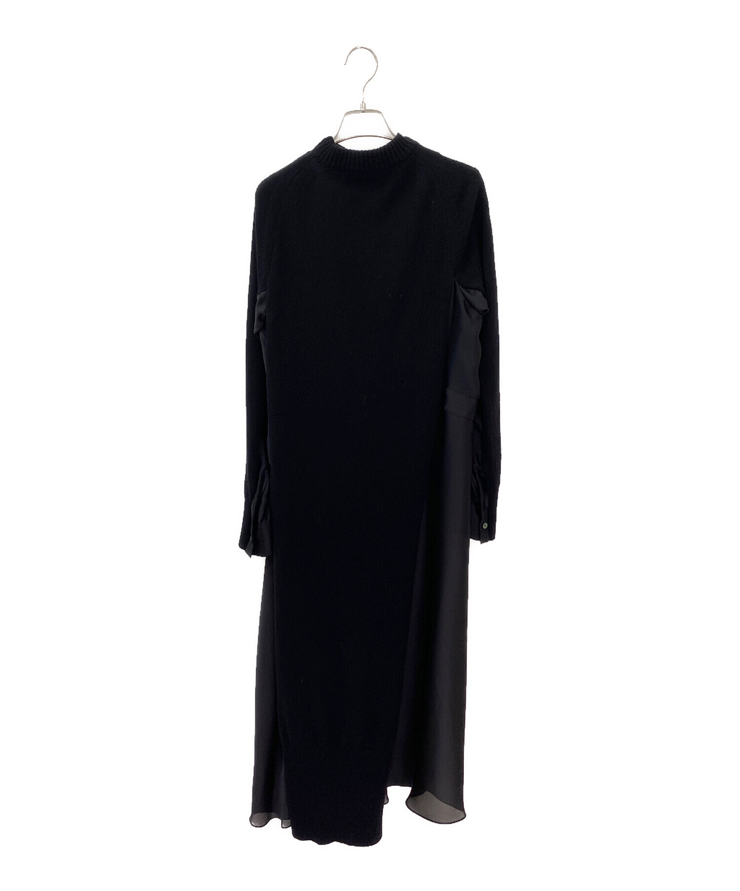 中古・古着通販】sacai (サカイ) ドッキングワンピース ブラック