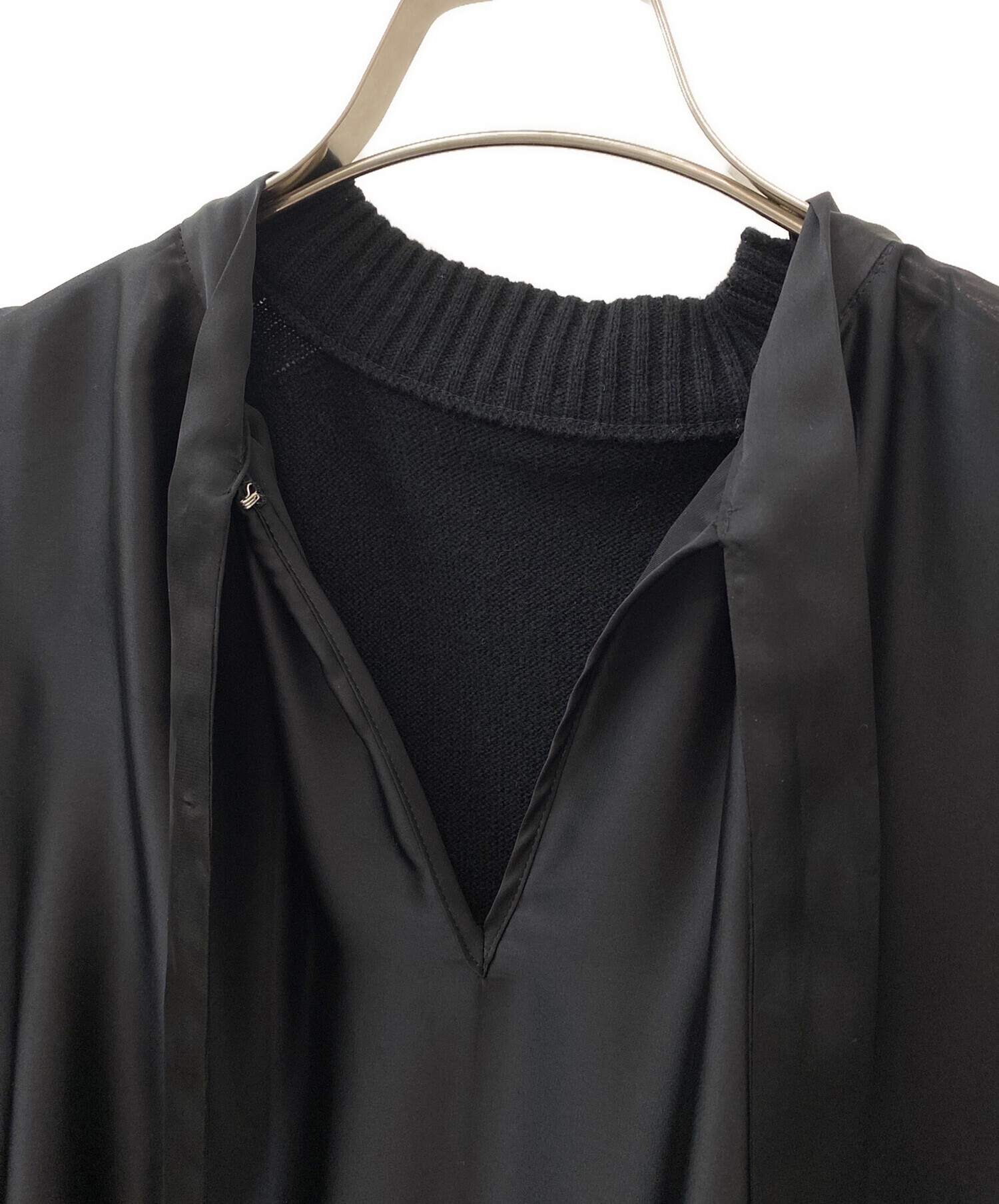 中古・古着通販】sacai (サカイ) ドッキングワンピース ブラック
