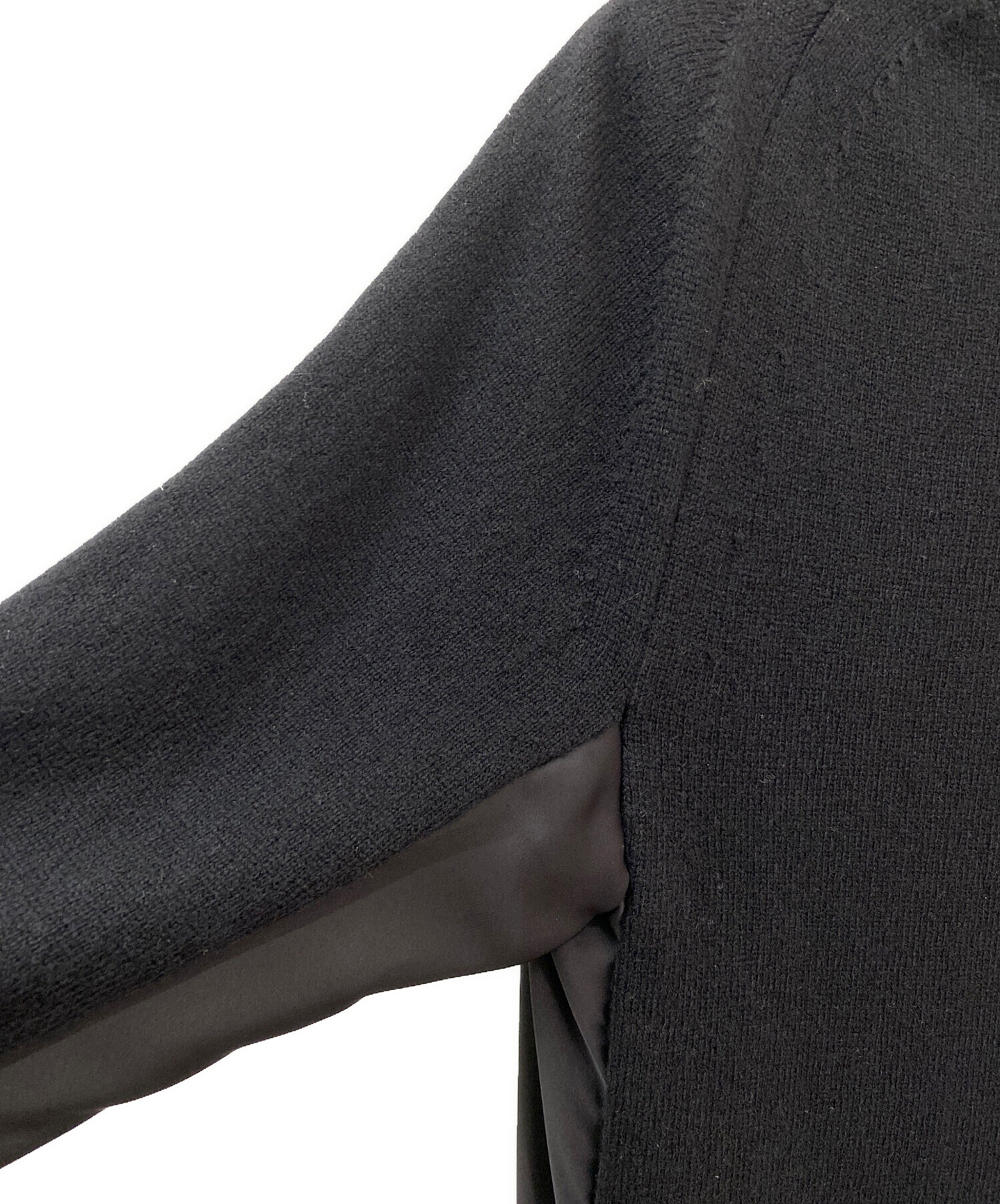 中古・古着通販】sacai (サカイ) ドッキングワンピース ブラック 中古・古着通販】sacai (サカイ) ドッキングワンピース ブラック