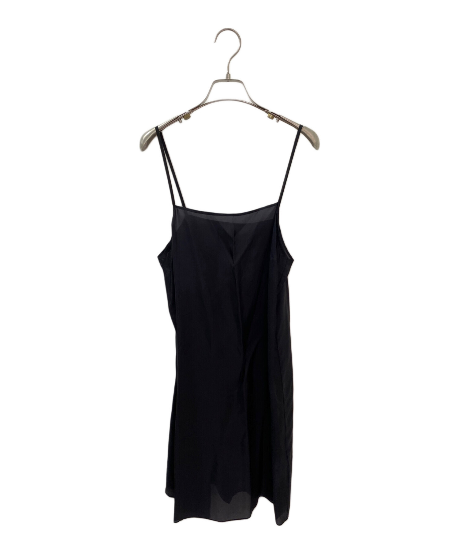 sacai サカイ ショルダージップ　ドッキングワンピース 5594 半袖　黒 中古・古着通販】sacai (サカイ) ドッキングワンピース ブラック