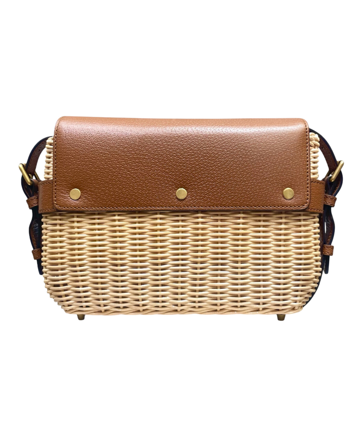 中古・古着通販】GUCCI (グッチ) スモール ウィッカー メッセンジャー
