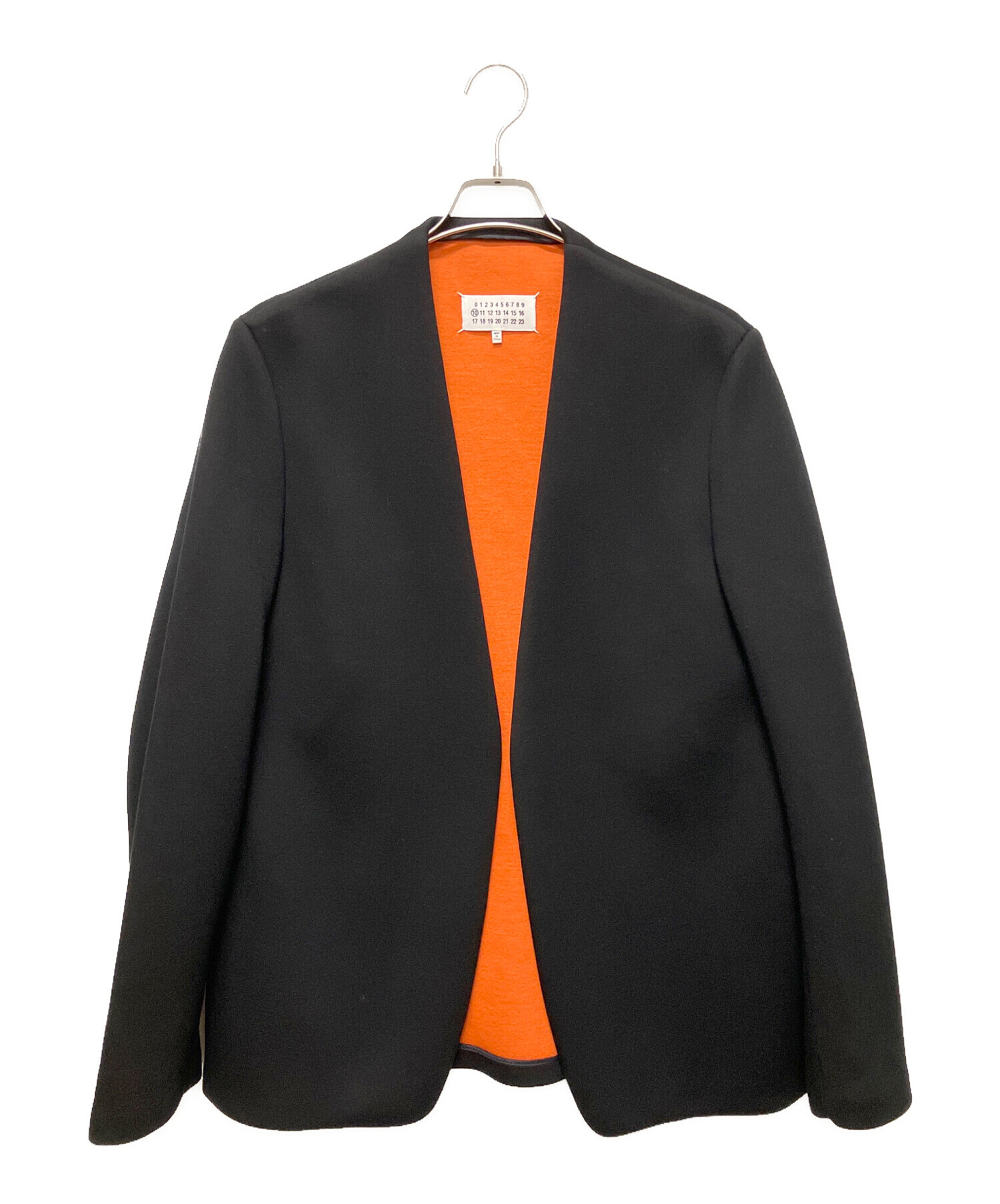 マルジェラ　シングル　テーラード　4ステッチ　ブラック　50 中古・古着通販】Maison Margiela (メゾンマルジェラ) ノーカラー