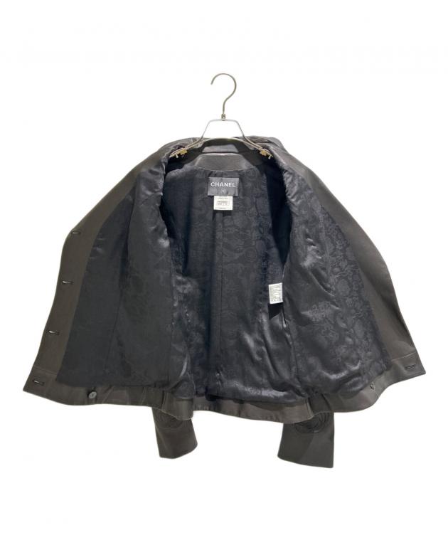 中古・古着通販】CHANEL (シャネル) Camellia Leather Jacket/カメリア