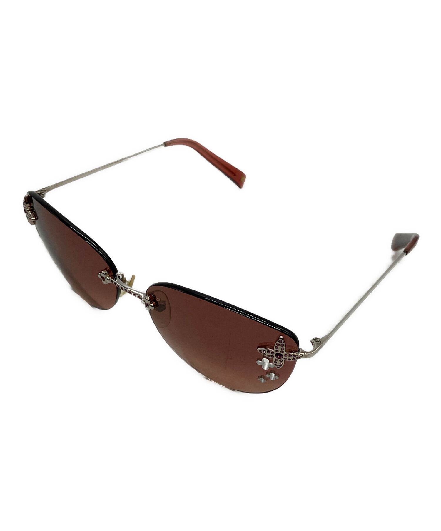 美品✨ ルイヴィトン デスマヨ キャットアイ サングラス ピンク シルバー 中古・古着通販】LOUIS VUITTON (ルイ ヴィトン) デスマヨ キャット