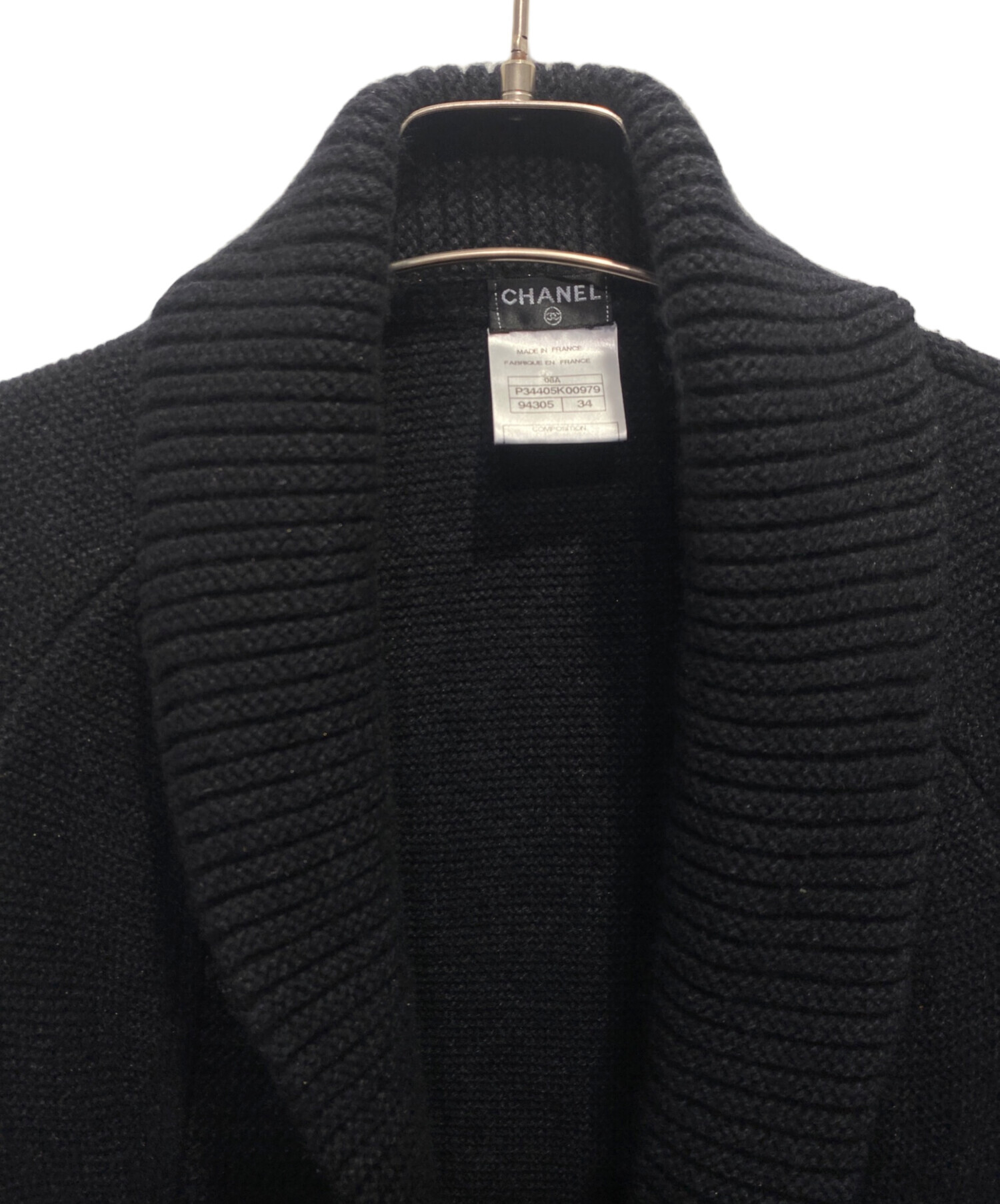 中古・古着通販】CHANEL (シャネル) ロングカーディガン ブラック