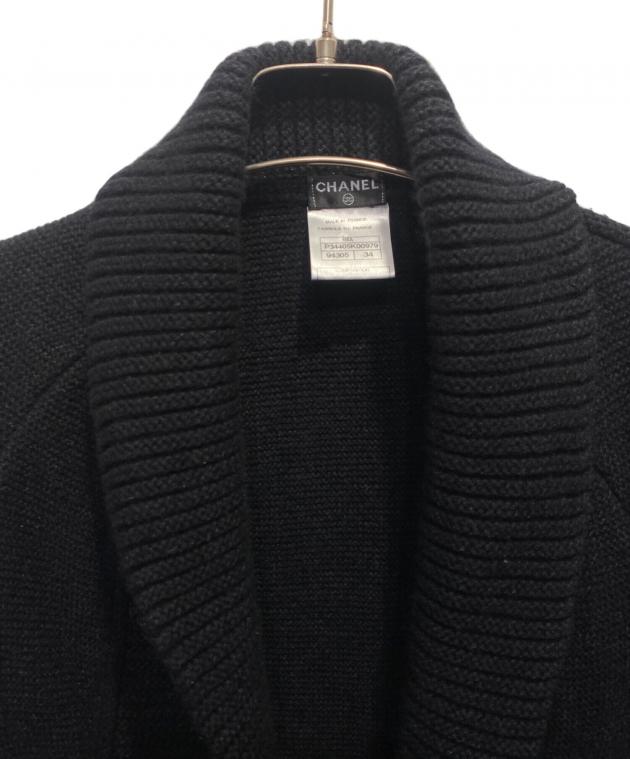 中古・古着通販】CHANEL (シャネル) ロングカーディガン ブラック