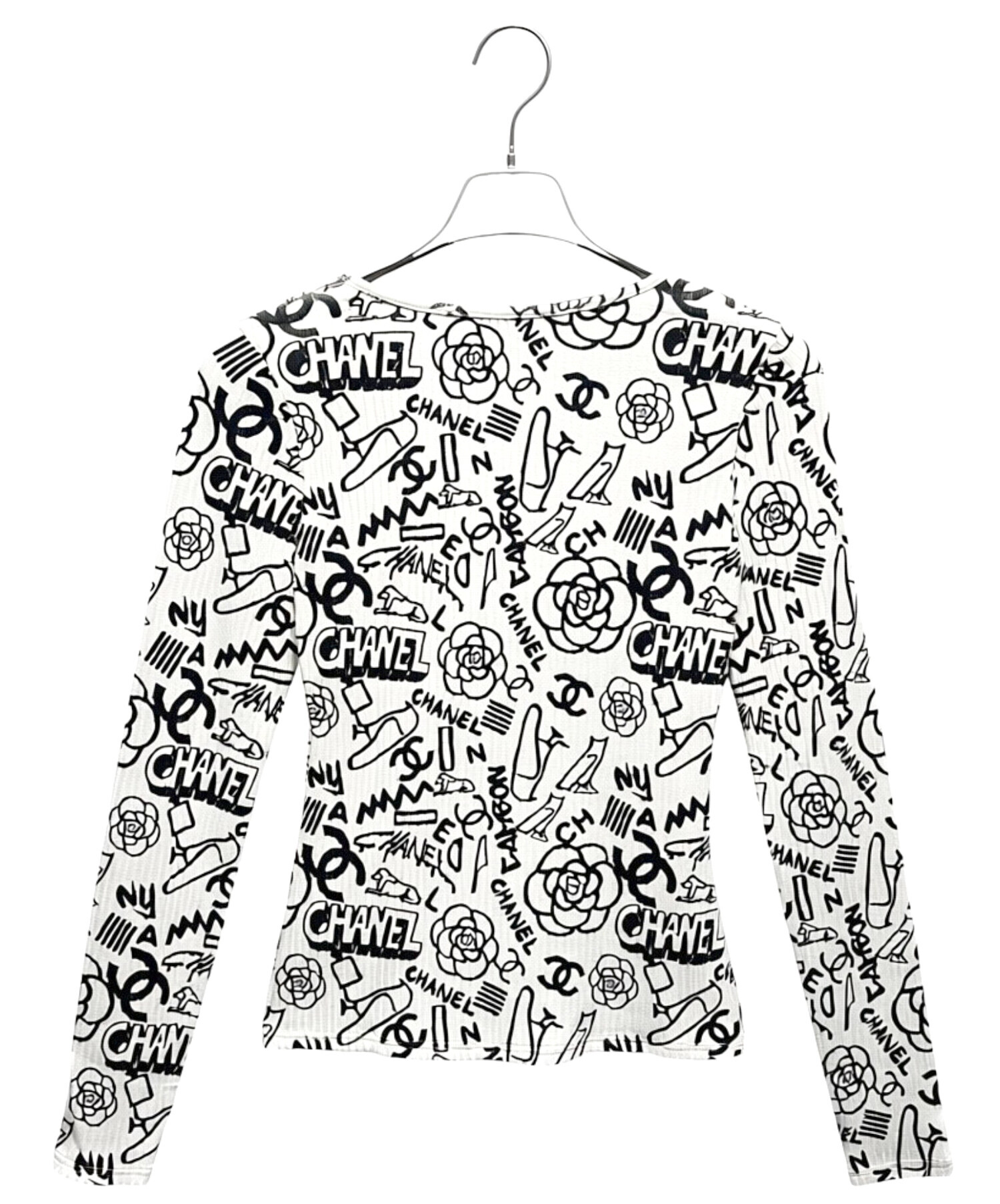 CHANEL カットソー34 中古・古着通販】CHANEL (シャネル) アイコンモチーフカットソー