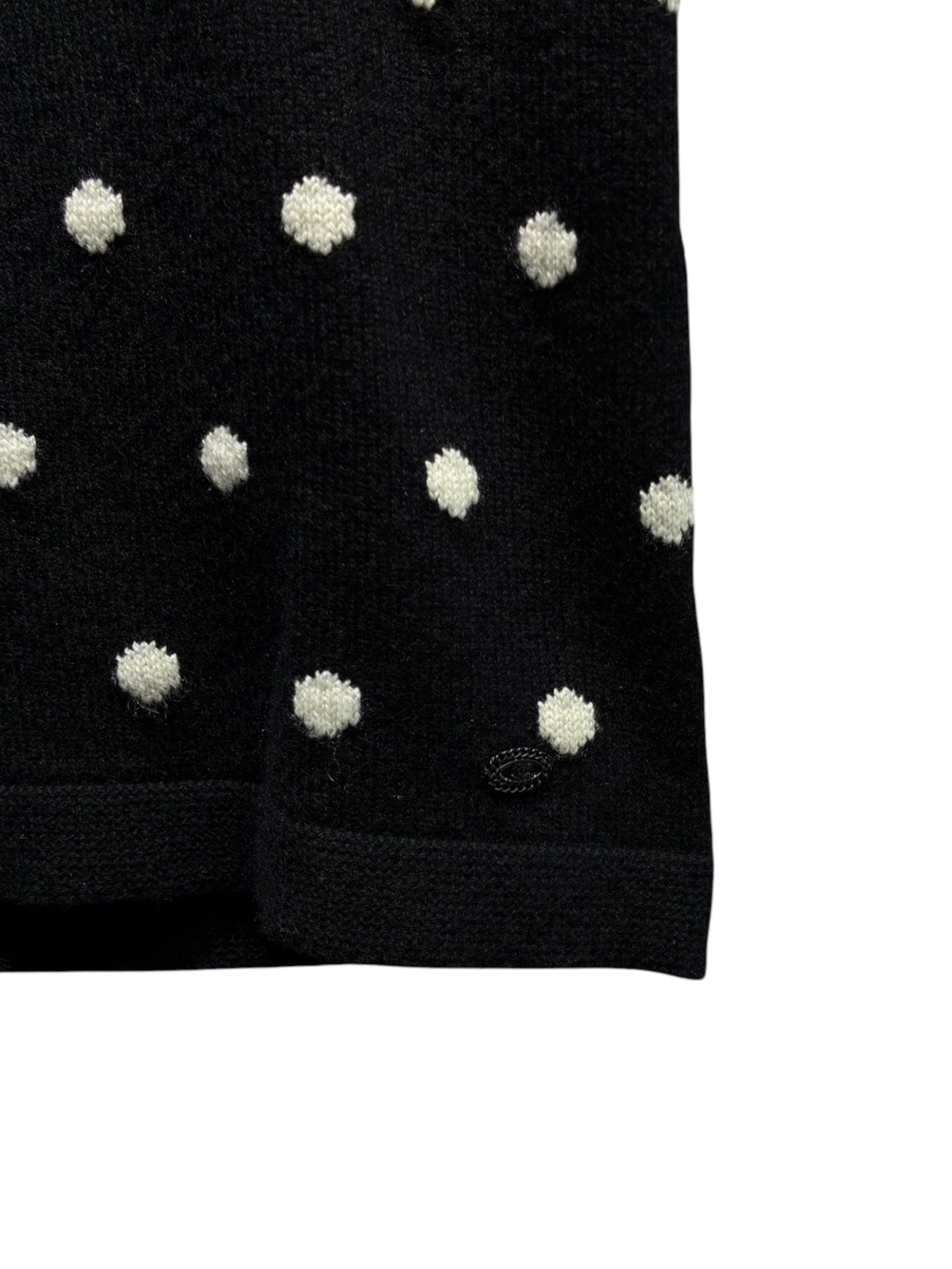 CHANEL ロゴ柄 半袖ニット　ノベルティ 中古・古着通販】CHANEL (シャネル) 半袖ニット/P34307K00936 ブラック