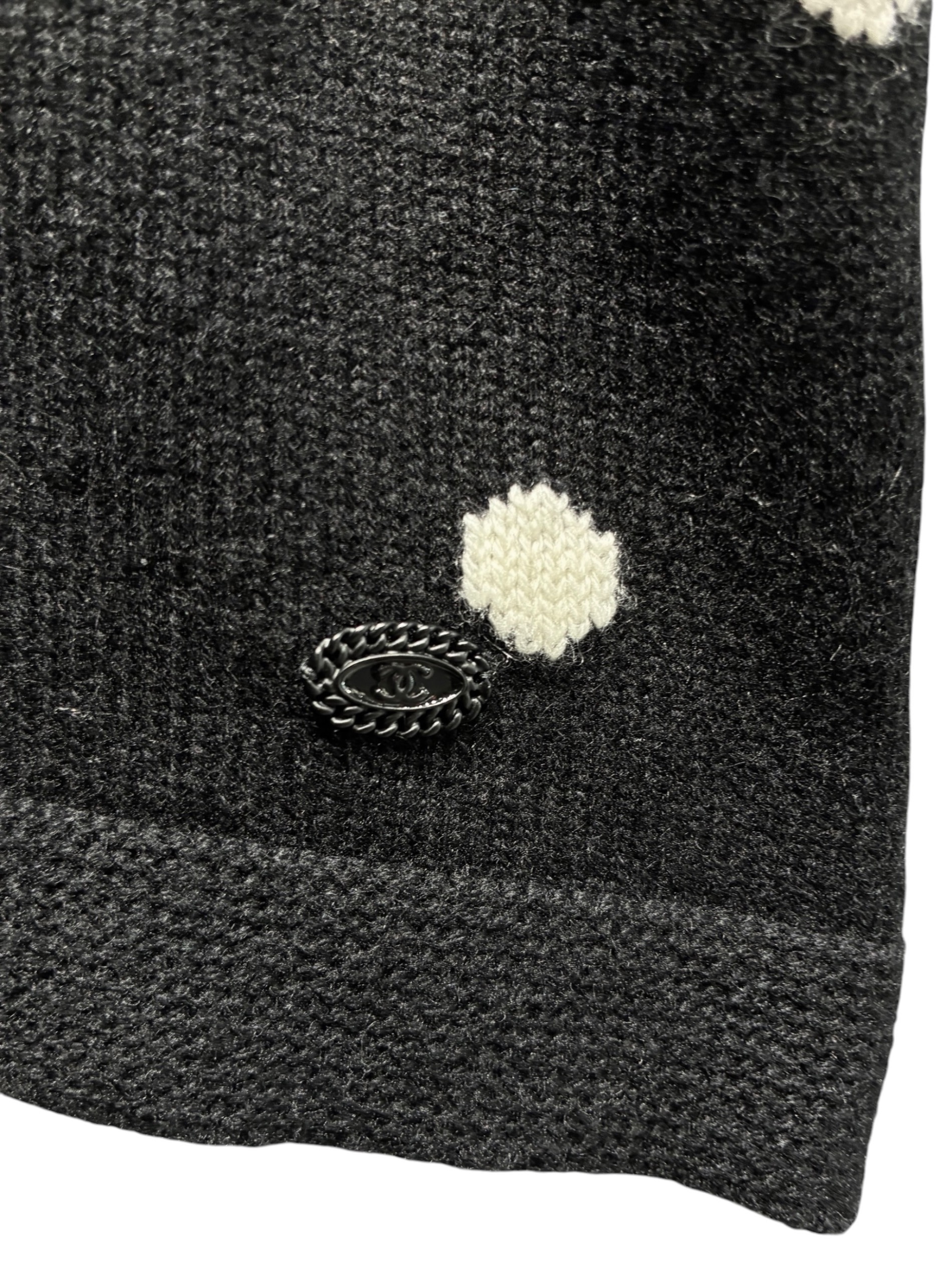 中古・古着通販】CHANEL (シャネル) 半袖ニット/P34307K00936 ブラック