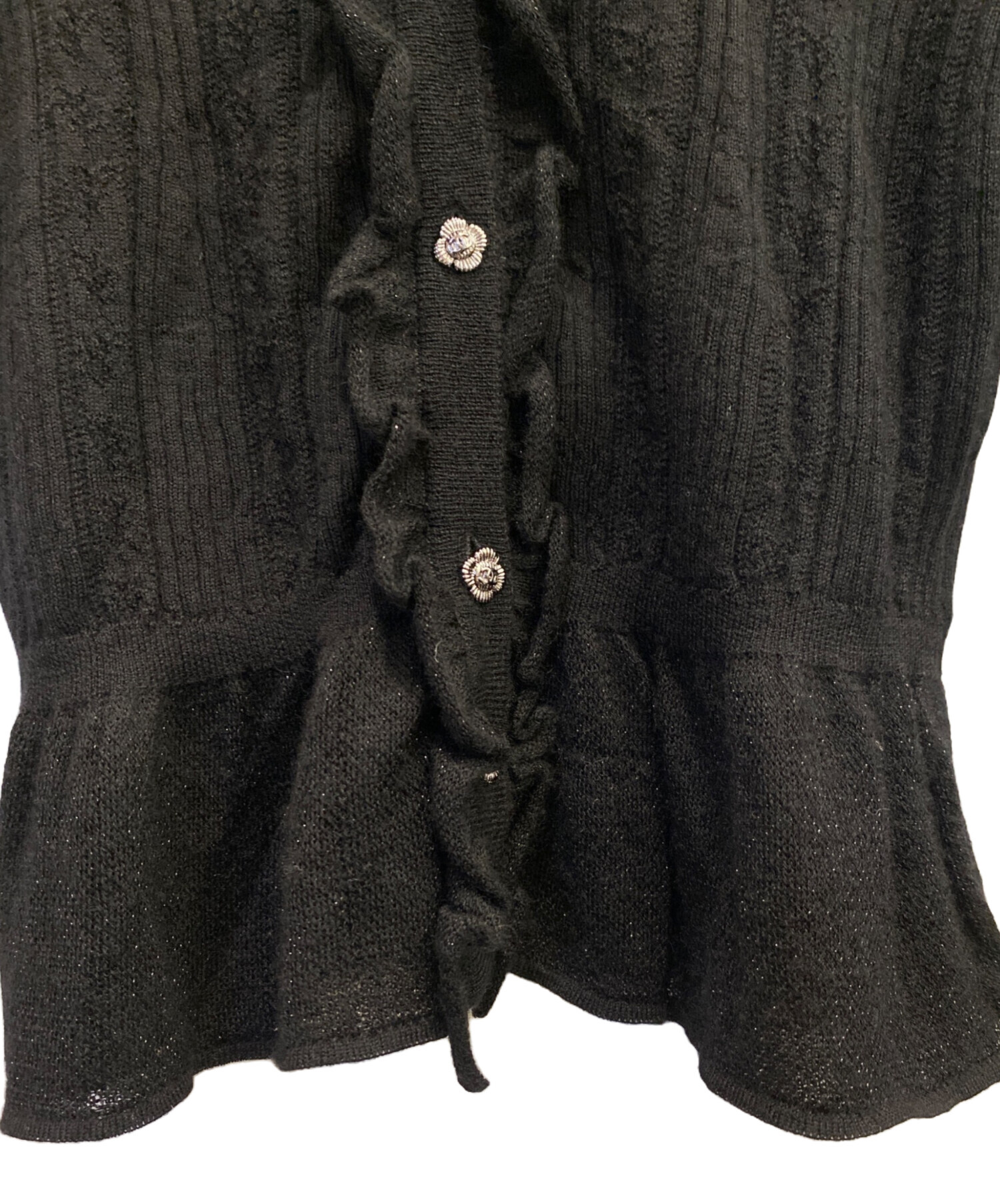 中古・古着通販】CHANEL (シャネル) カーディガン ブラック サイズ:36