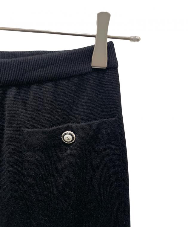 中古・古着通販】CHANEL (シャネル) P62 ココボタンニットワイドパンツ