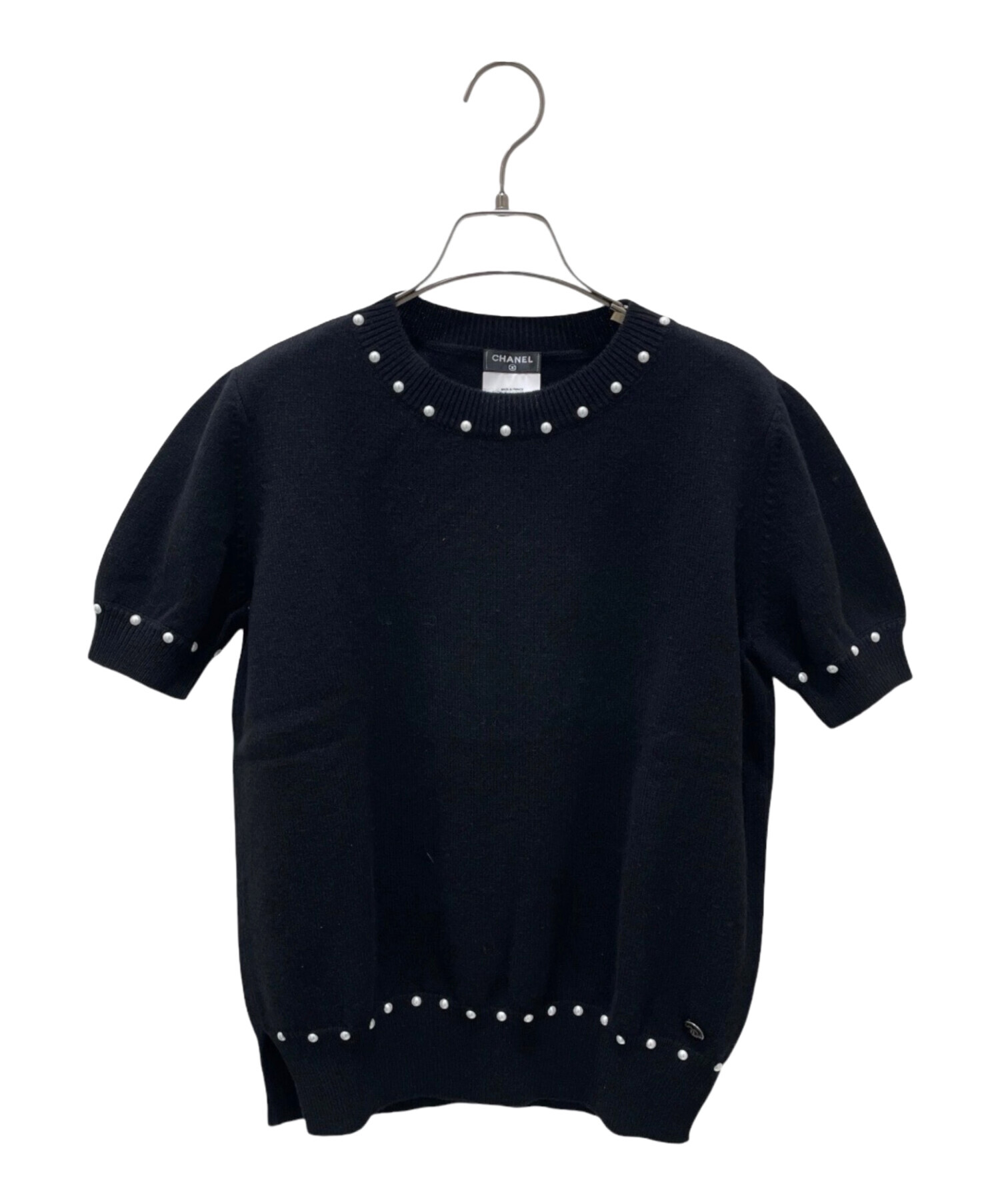 中古・古着通販】CHANEL (シャネル) ニット ブラック サイズ:34 
