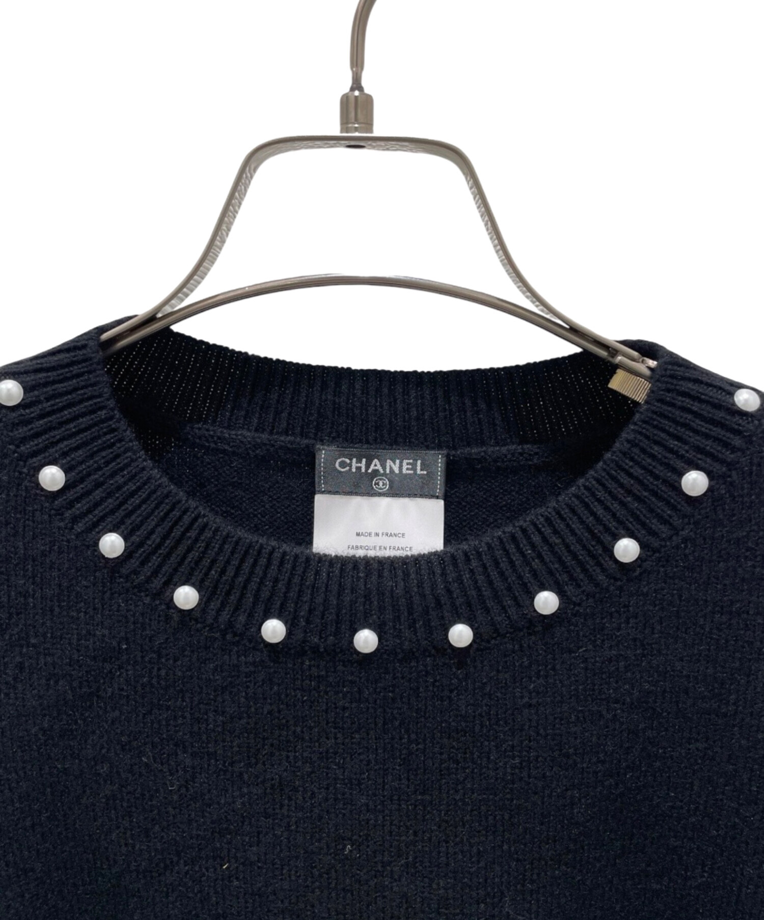 CHANELシャネル　ニットチュニック　34 中古・古着通販】CHANEL (シャネル) ニット ブラック サイズ:34