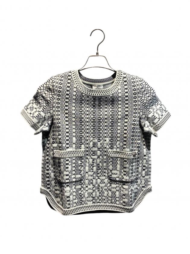 CHANELサマーニットTシャツ 中古・古着通販】CHANEL (シャネル) サマーニット/P47916K06129
