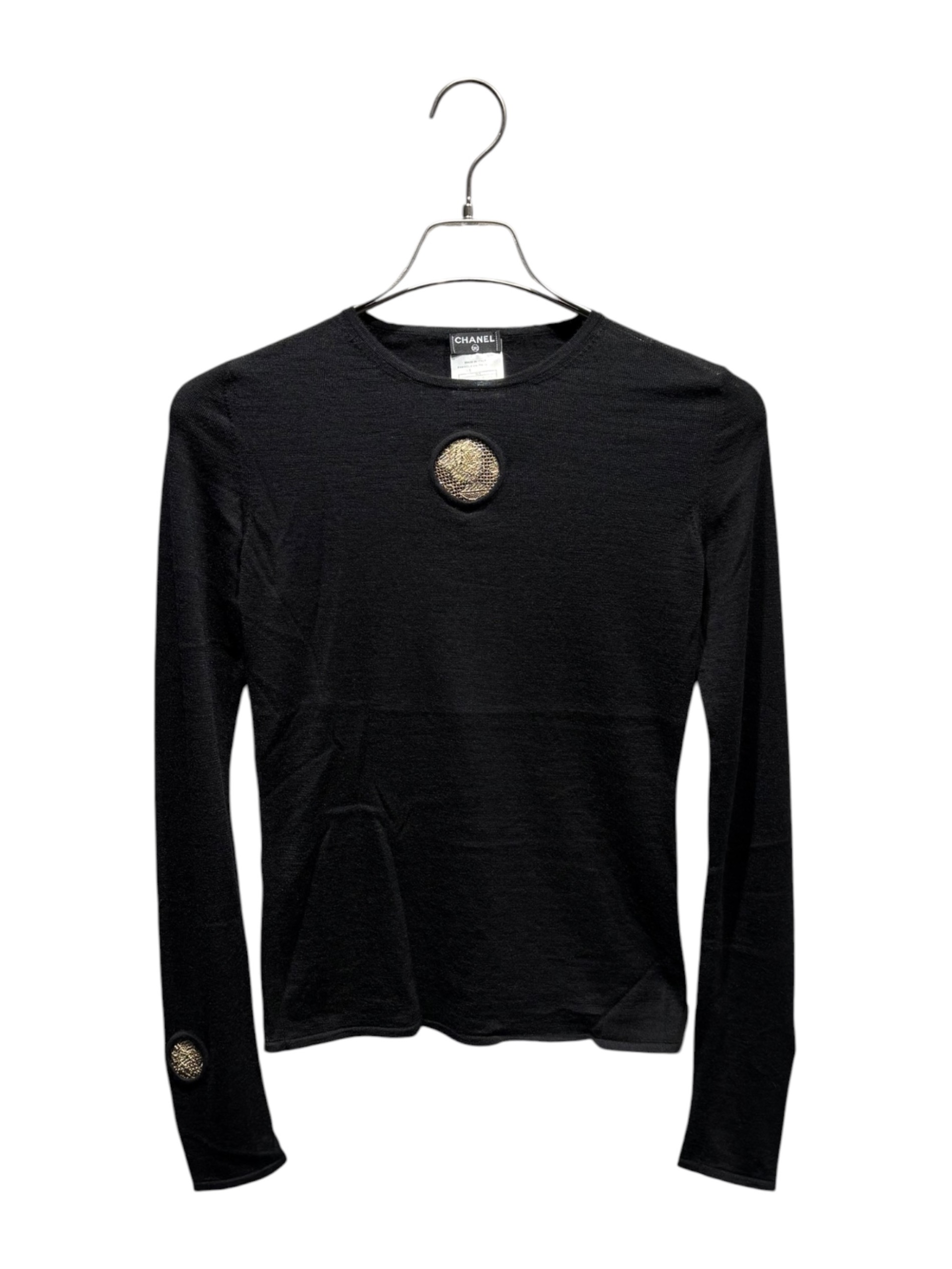 中古・古着通販】CHANEL (シャネル) メダリオンニット/P33518K00881 