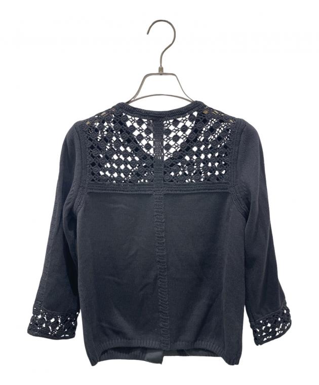 CHANEL - 美品　シャネル　CHANEL カーディガン　ニット　34 中古・古着通販】CHANEL (シャネル) ニットカーディガン ブラック