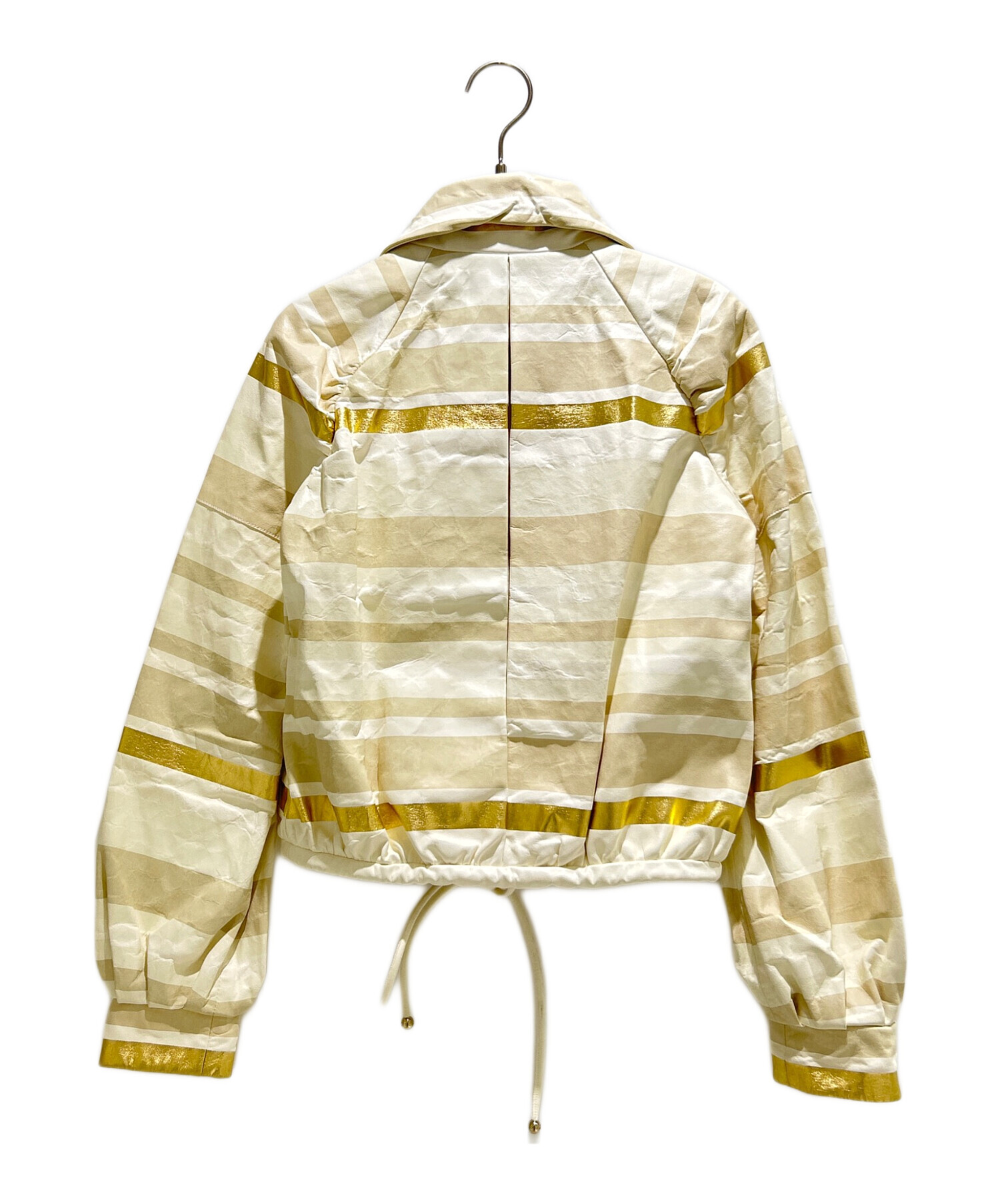 中古・古着通販】CHANEL (シャネル) Border Short Leather Jacket 