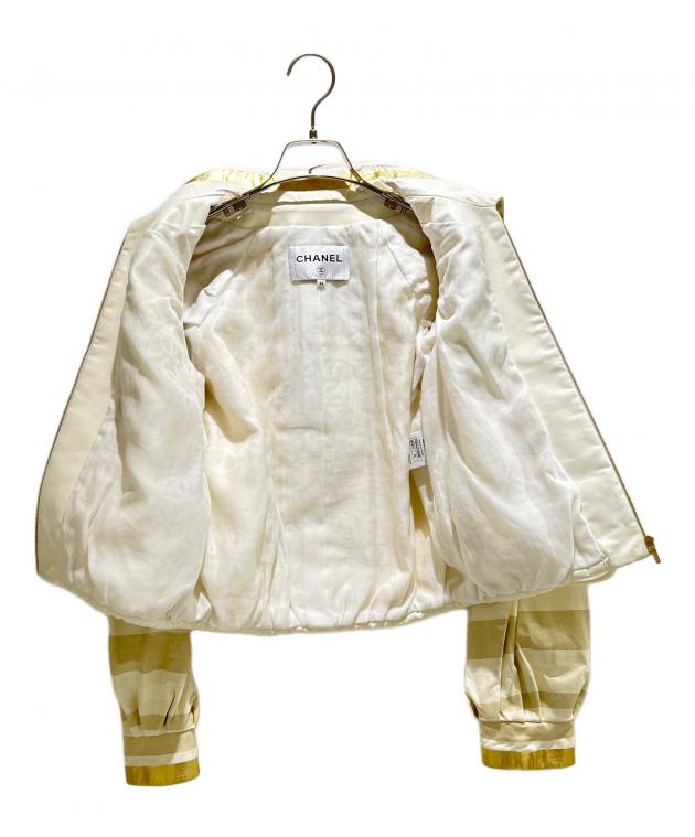 中古・古着通販】CHANEL (シャネル) Border Short Leather Jacket