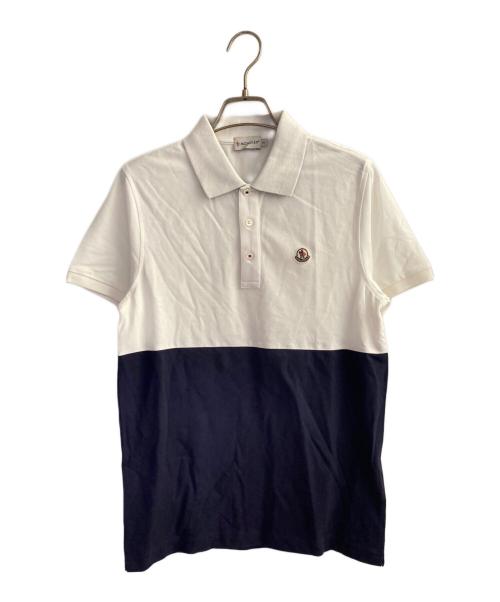 中古・古着通販】MONCLER (モンクレール) ポロシャツ ホワイト サイズ